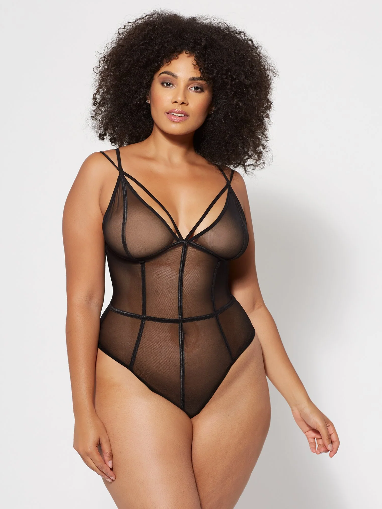 Keke Mesh Trim Bodysuit - Image 2