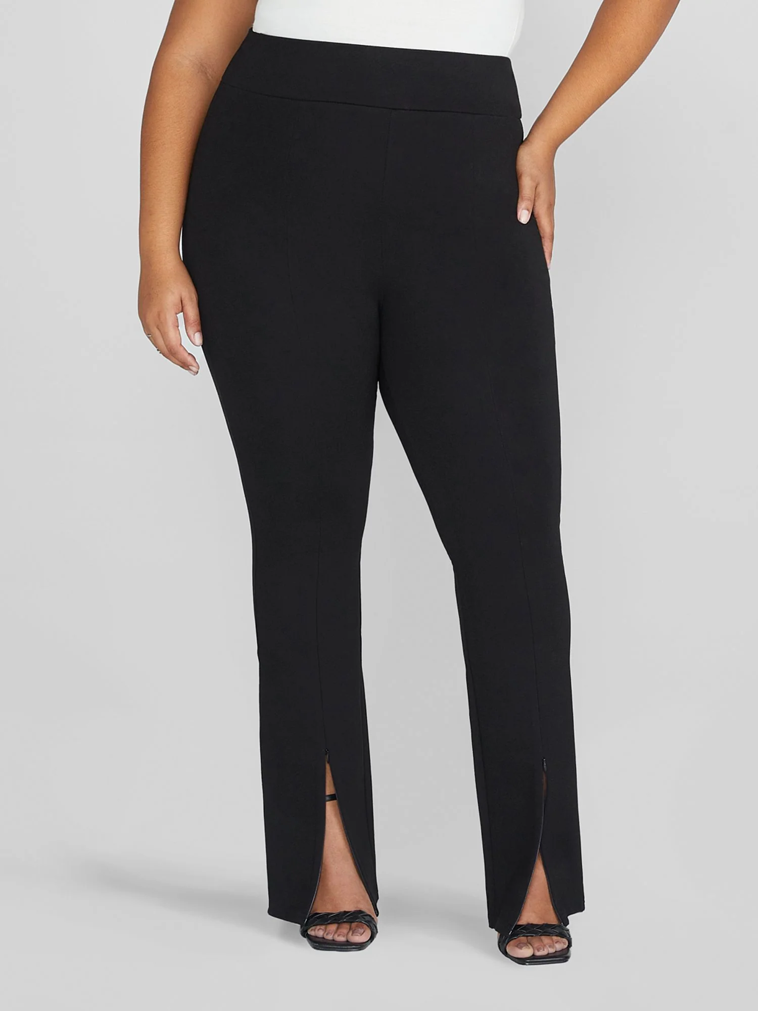 Kelsey Zipper Hem Ponte Knit Pants - Image 2