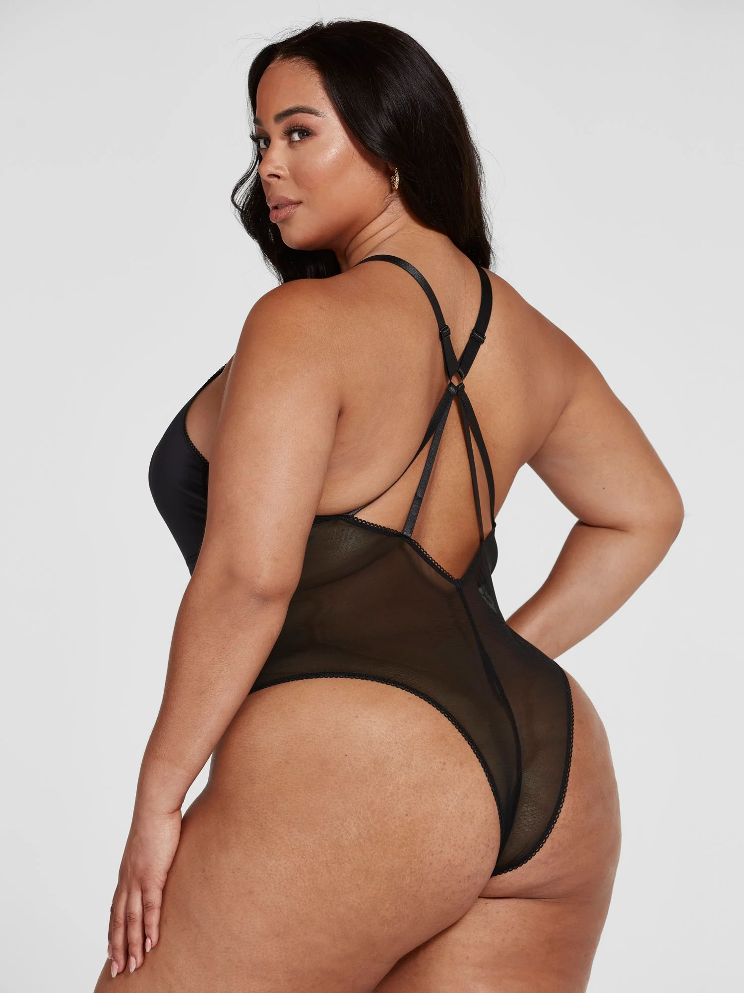 Kendall Stripe Mesh Bodysuit - Image 3