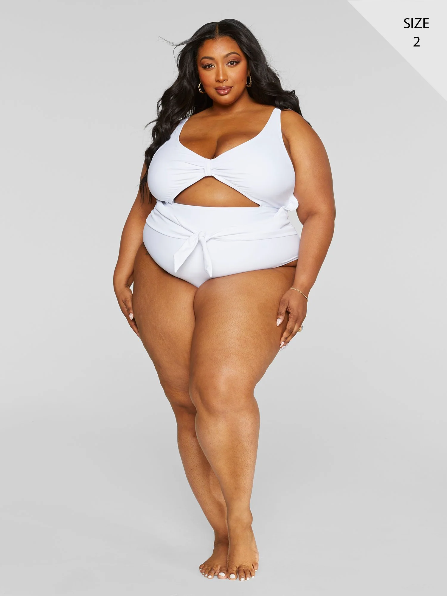 Kenzie Tie Front One-Piece Swimsuit - Image 7