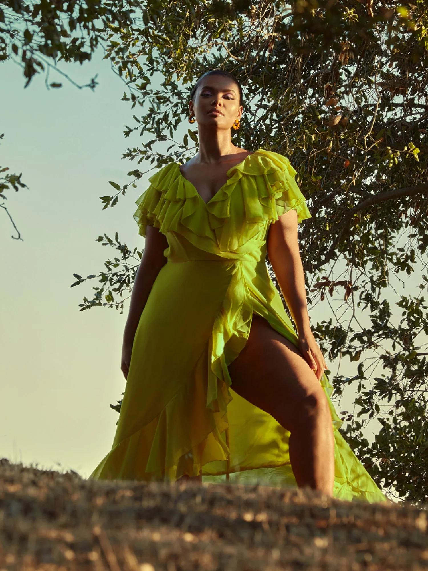 Kimberly Layered Ruffle Dress - Image 4