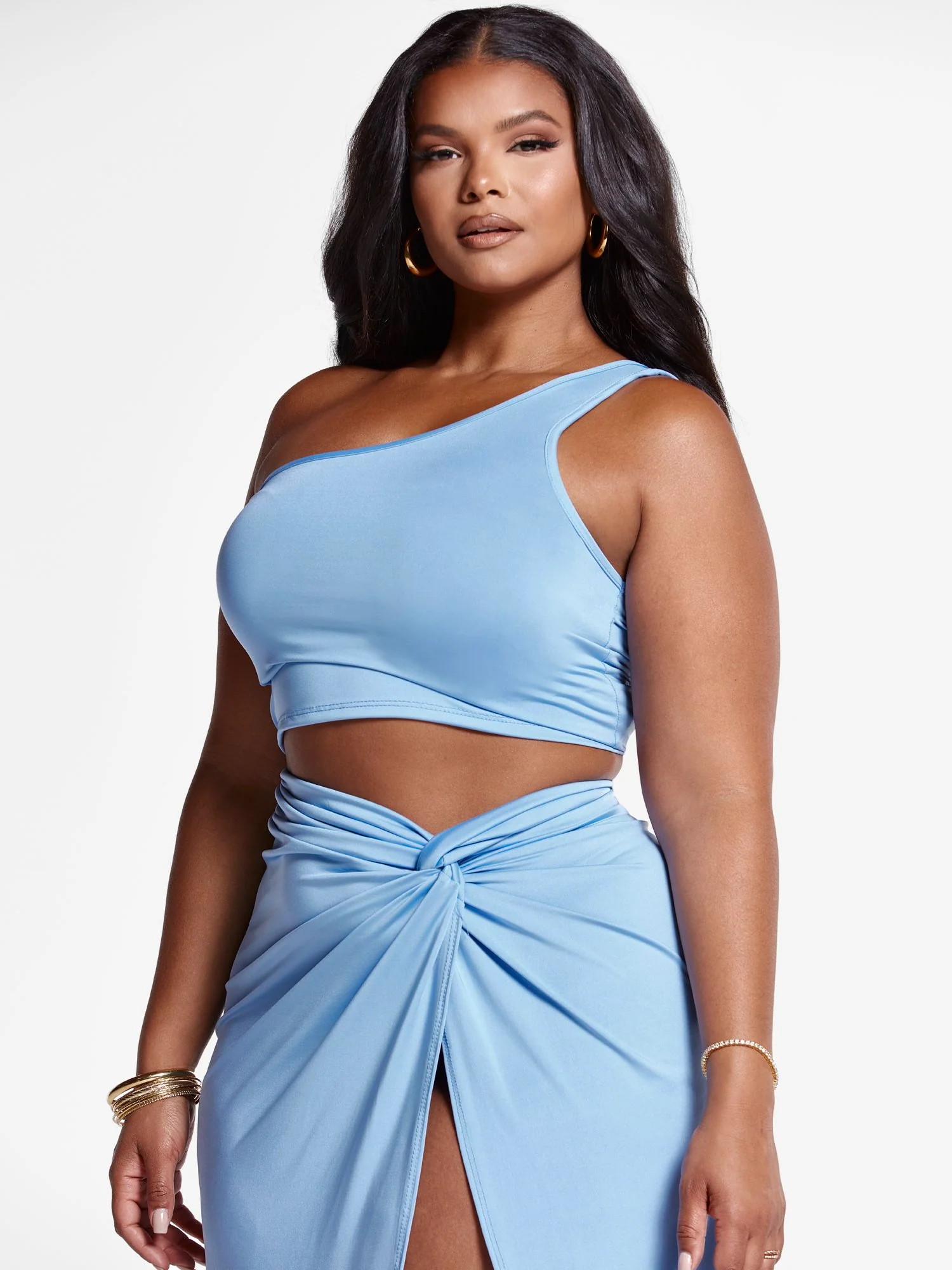 Kya One Shoulder Crop Top - Image 21
