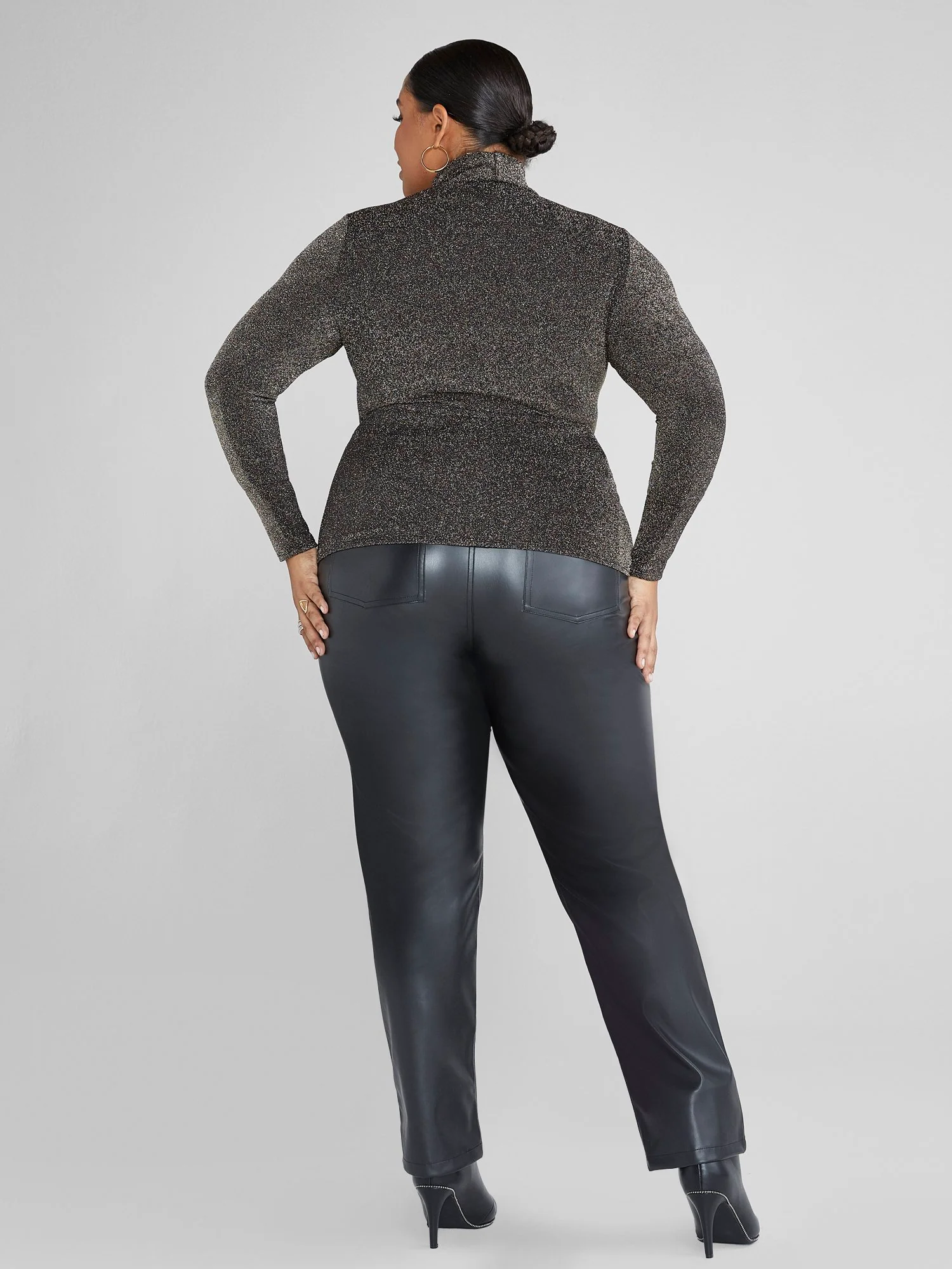 Laina Mockneck Shimmer Top - Image 4