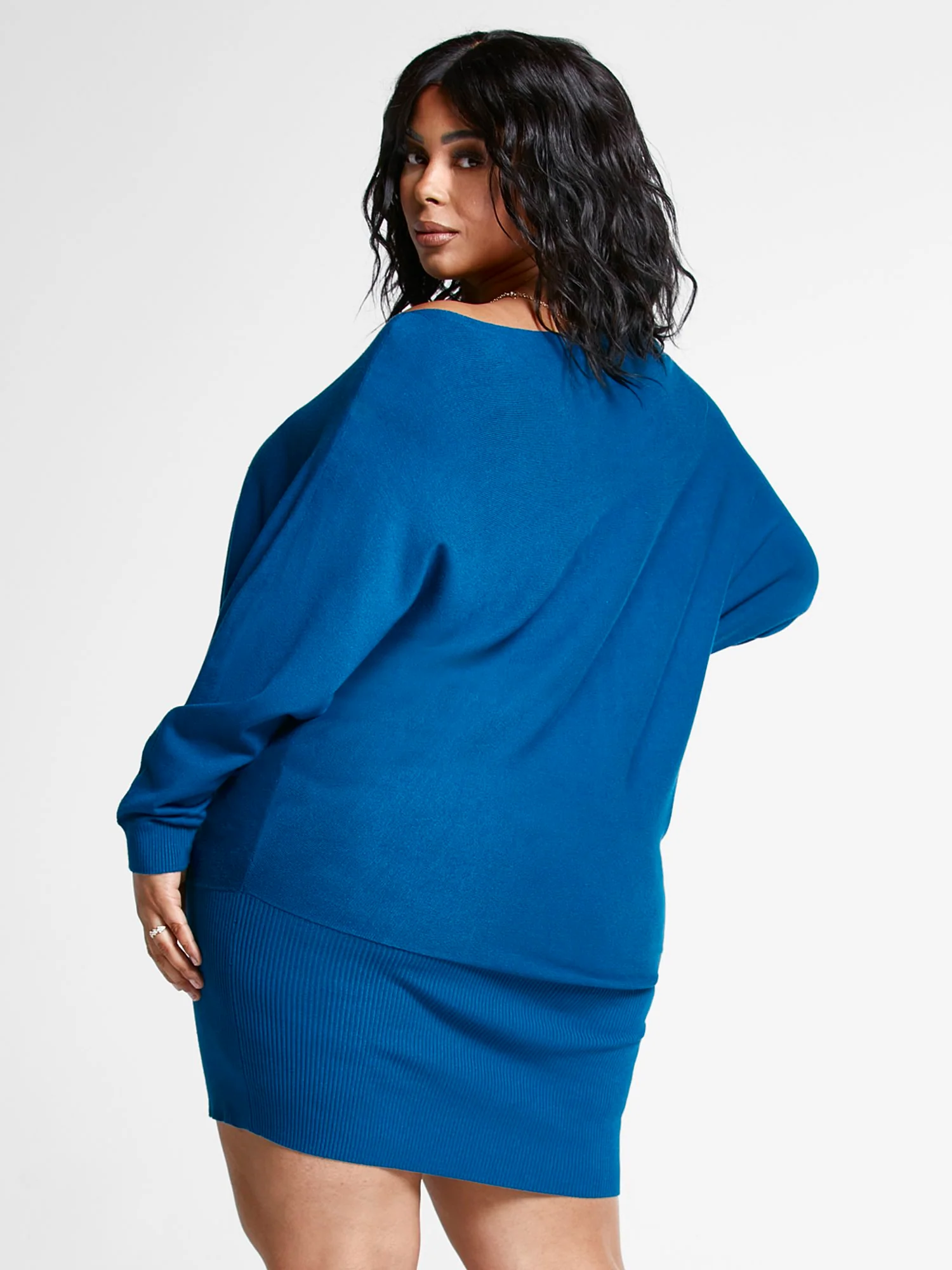 Larina Dolman Sleeve Sweater Dress - Image 3