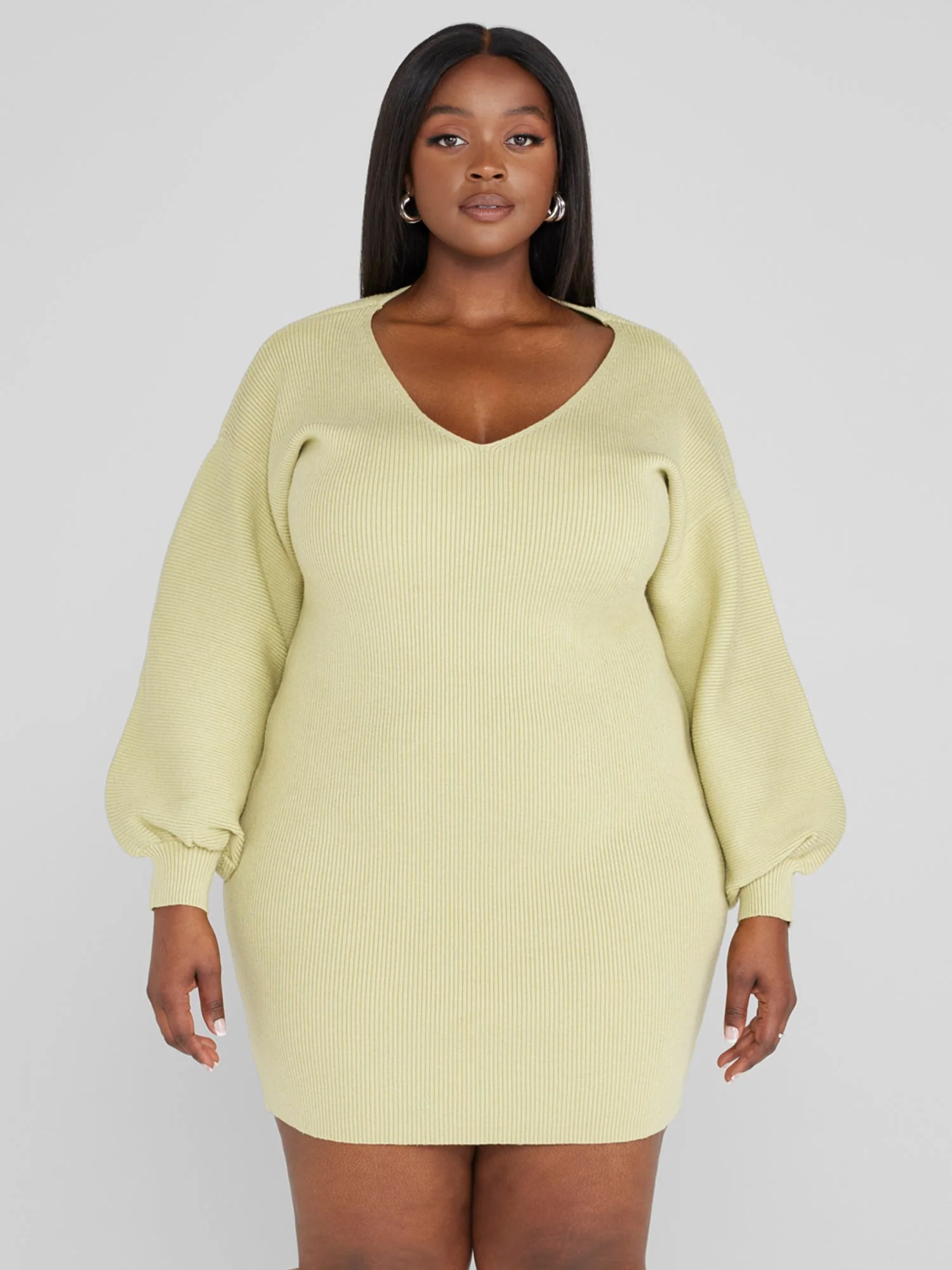 Larissa Puff Sleeve Sweater Dress - Image 2
