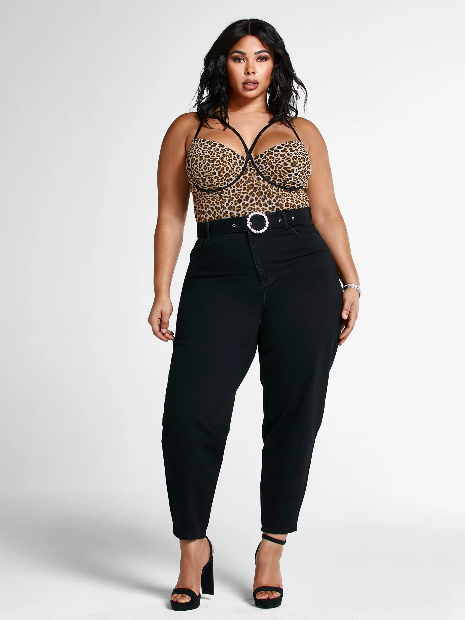 Latisha Leopard Print Strappy Bodysuit - Image 6