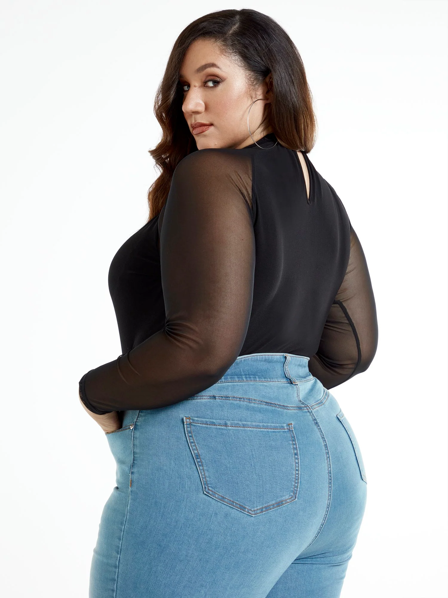 Laurie Mesh Sleeve Bodysuit - Image 4