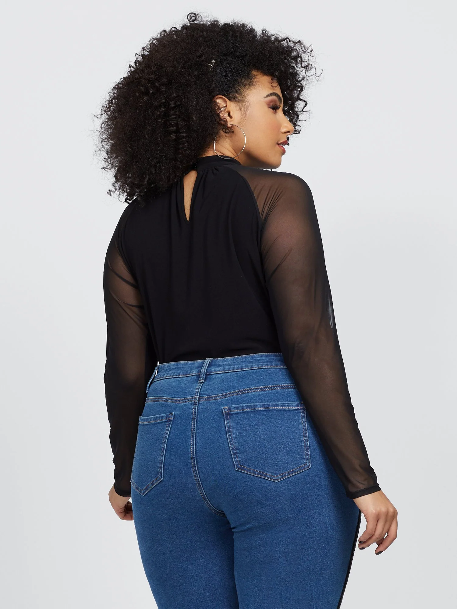 Laurie Mesh Sleeve Bodysuit - Image 8