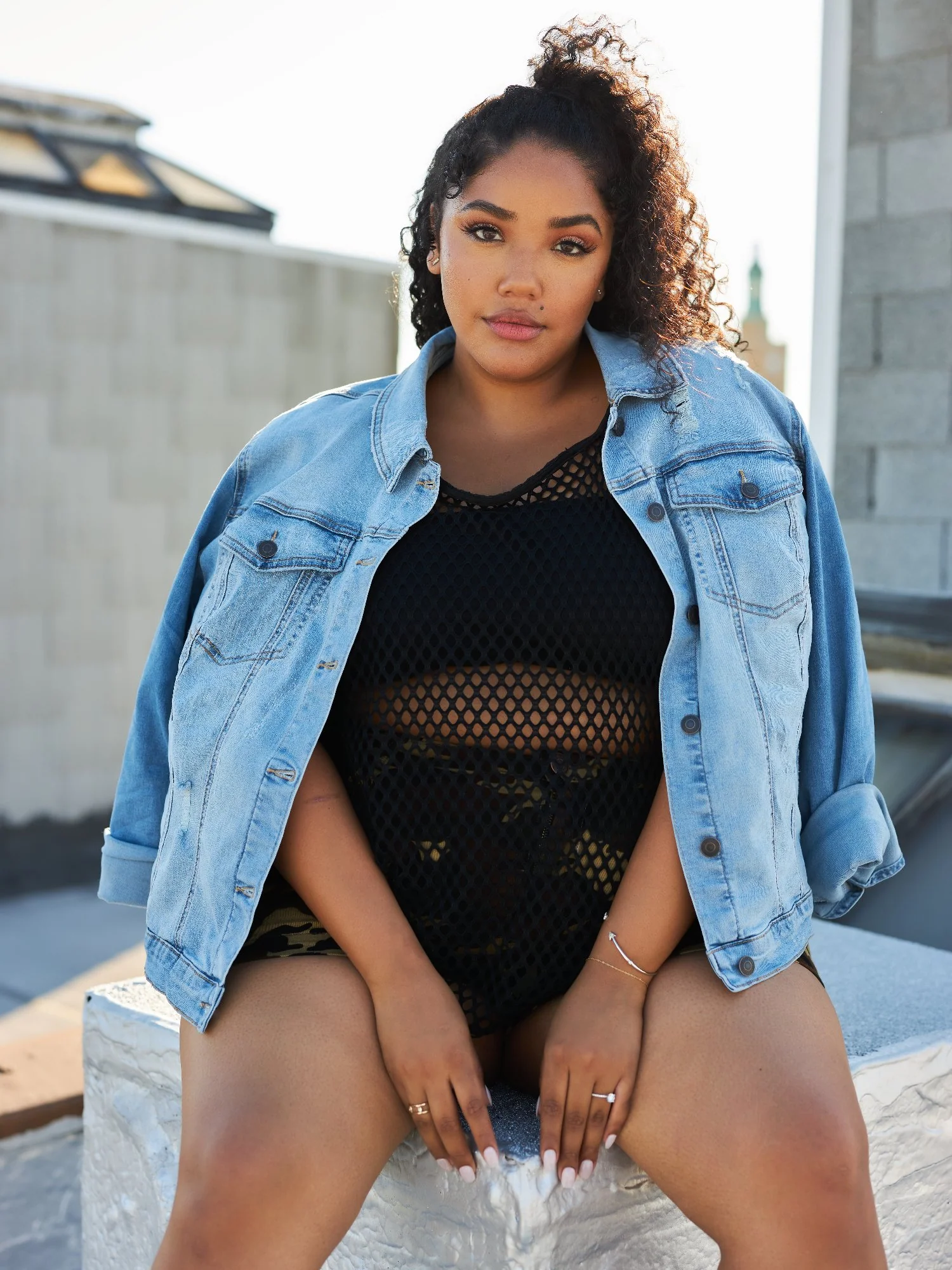 Layla Destructed Denim Jacket