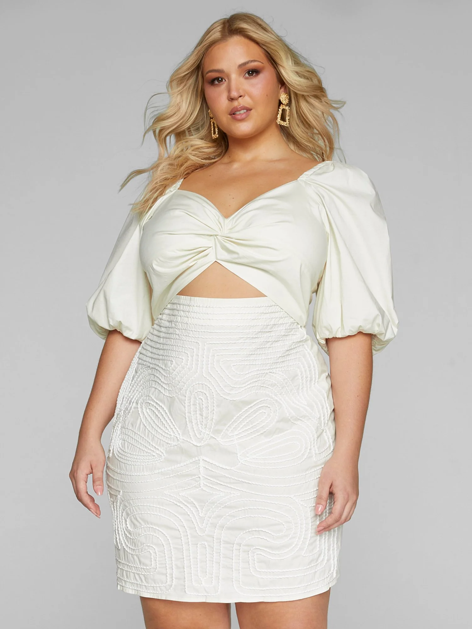 Leandra Cutout Embroidered Dress