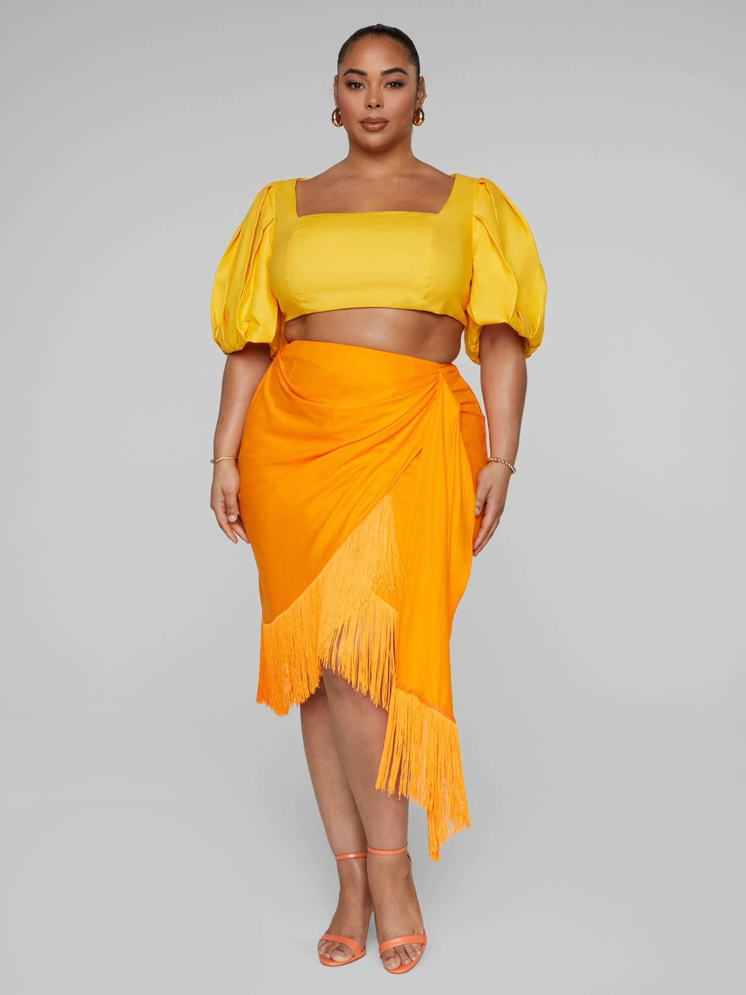 Leia Faux Wrap Fringe Skirt - Gabi Fresh x FTF - Image 3