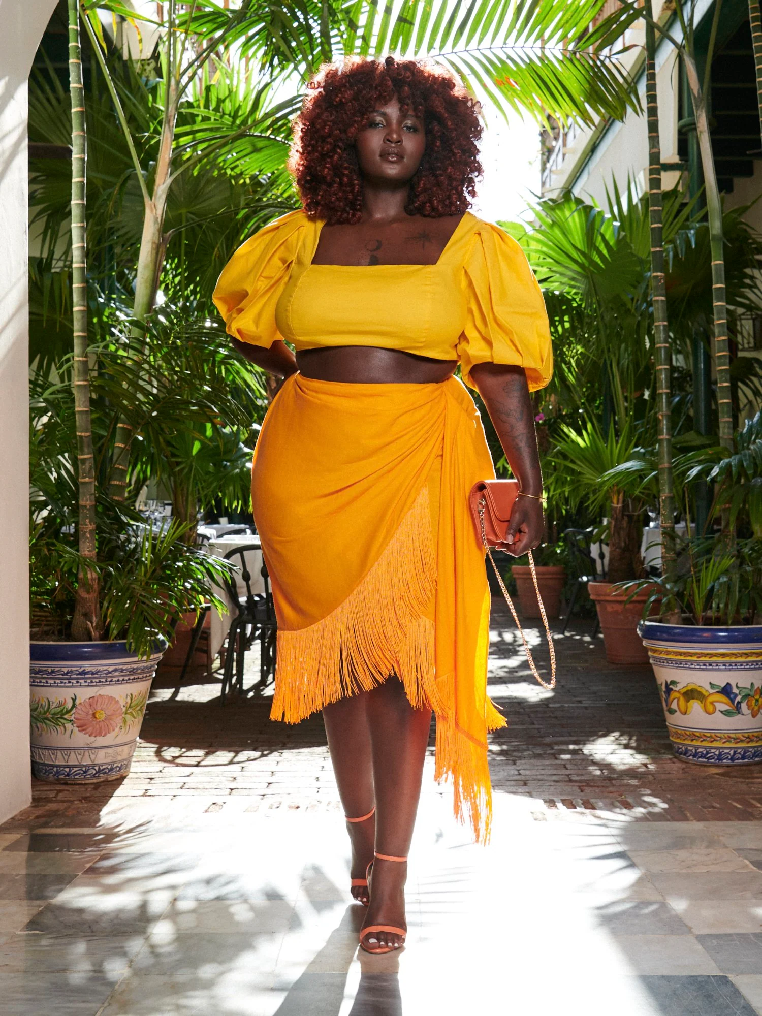 Leia Faux Wrap Fringe Skirt - Gabi Fresh x FTF - Image 5