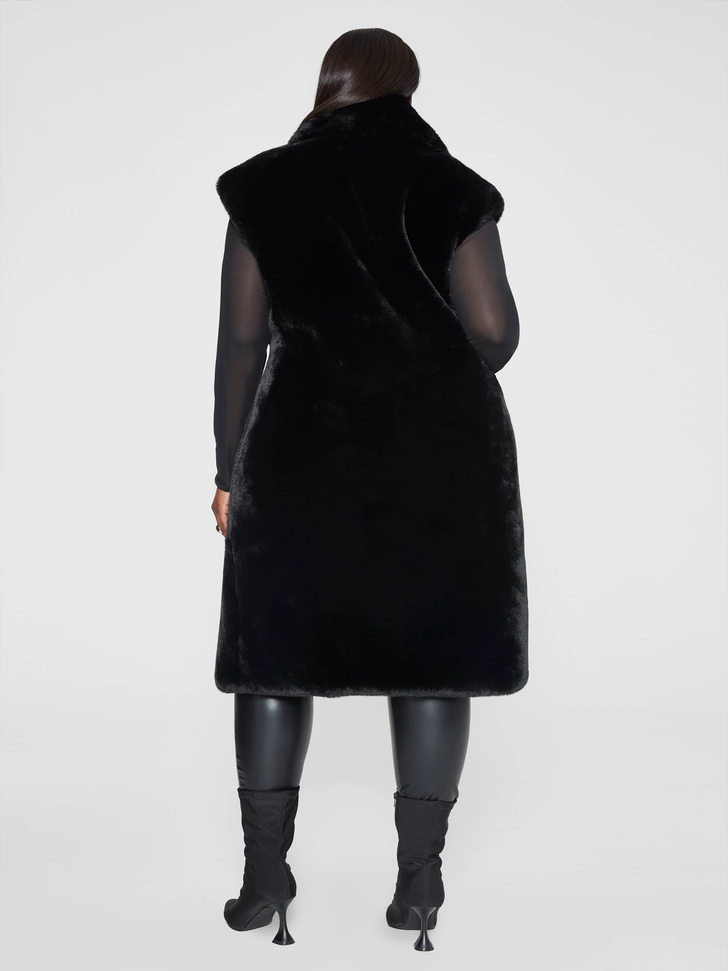Lenise Faux Fur Vest - Image 4