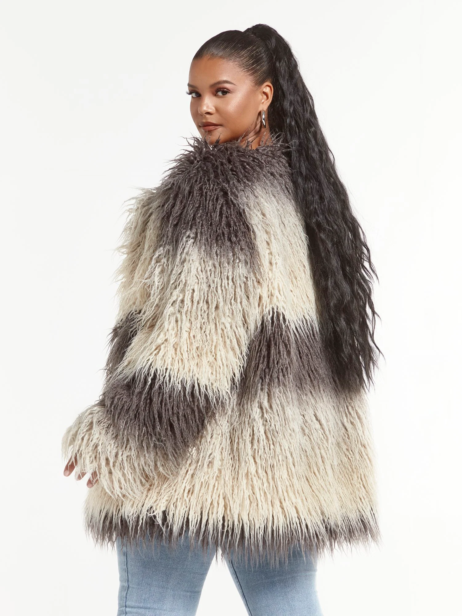 Leticia Faux Fur Coat - Image 3