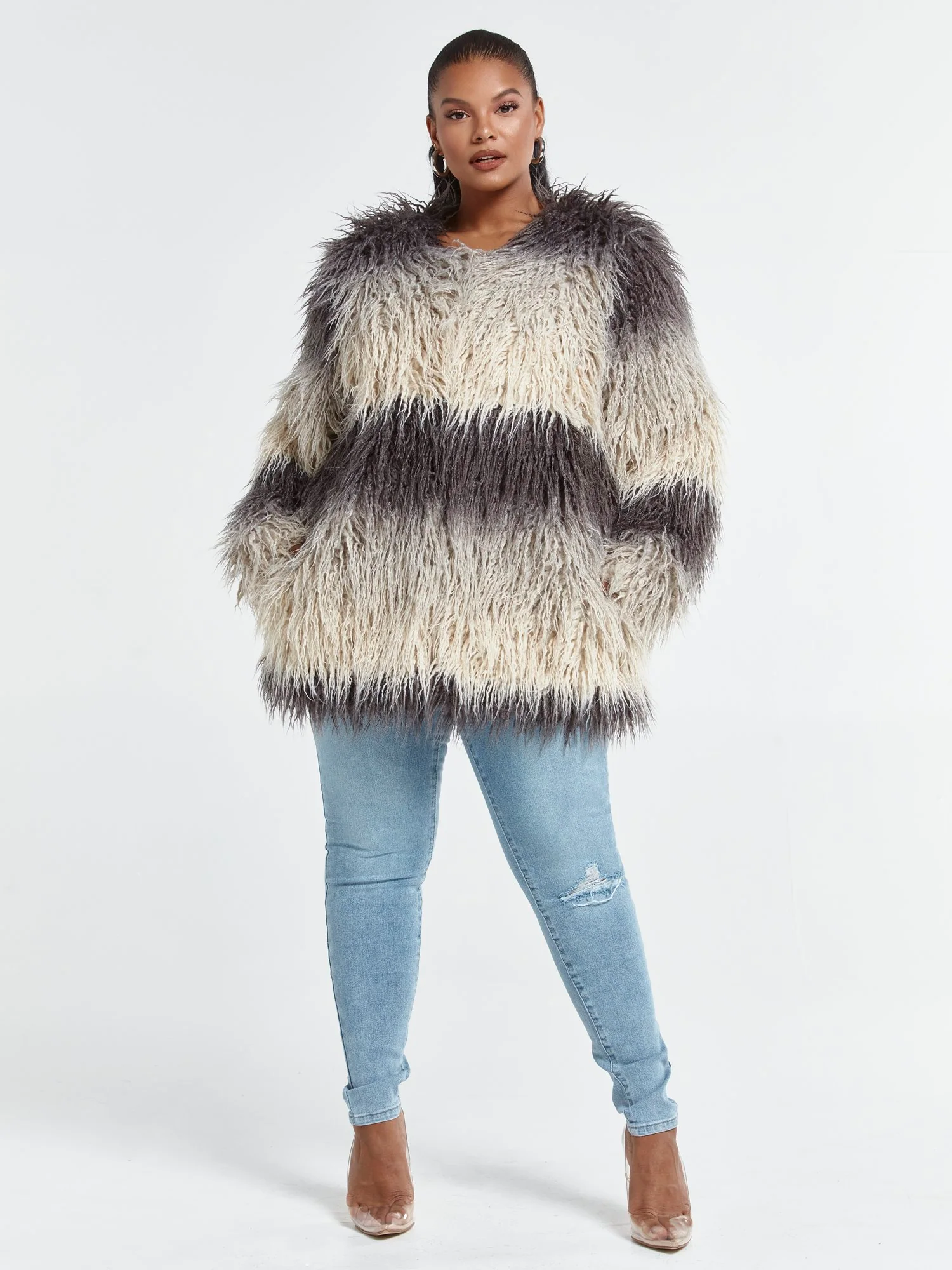 Leticia Faux Fur Coat - Image 4
