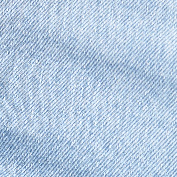 Light Wash Fringe Denim Shorts - Image 5