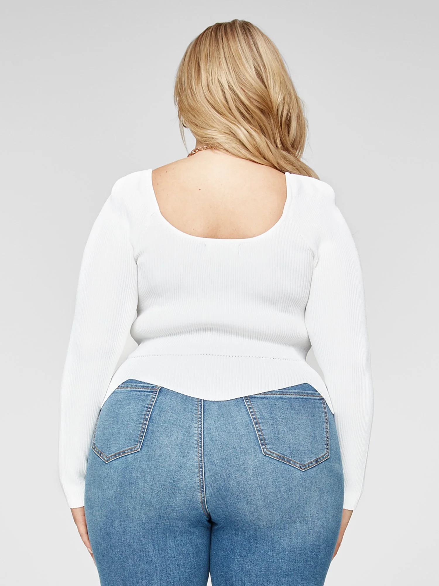 Lina Scallop Hem Sweater - Image 3