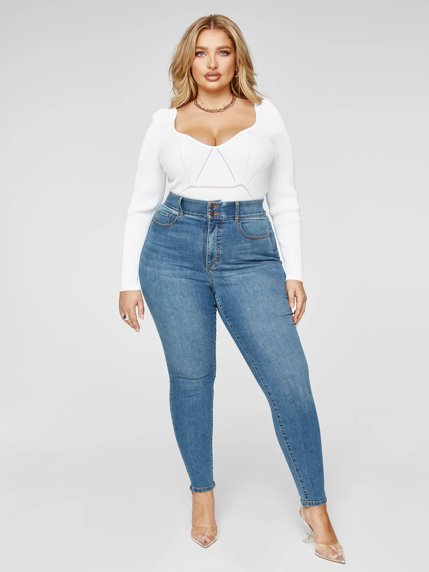Lina Scallop Hem Sweater - Image 4