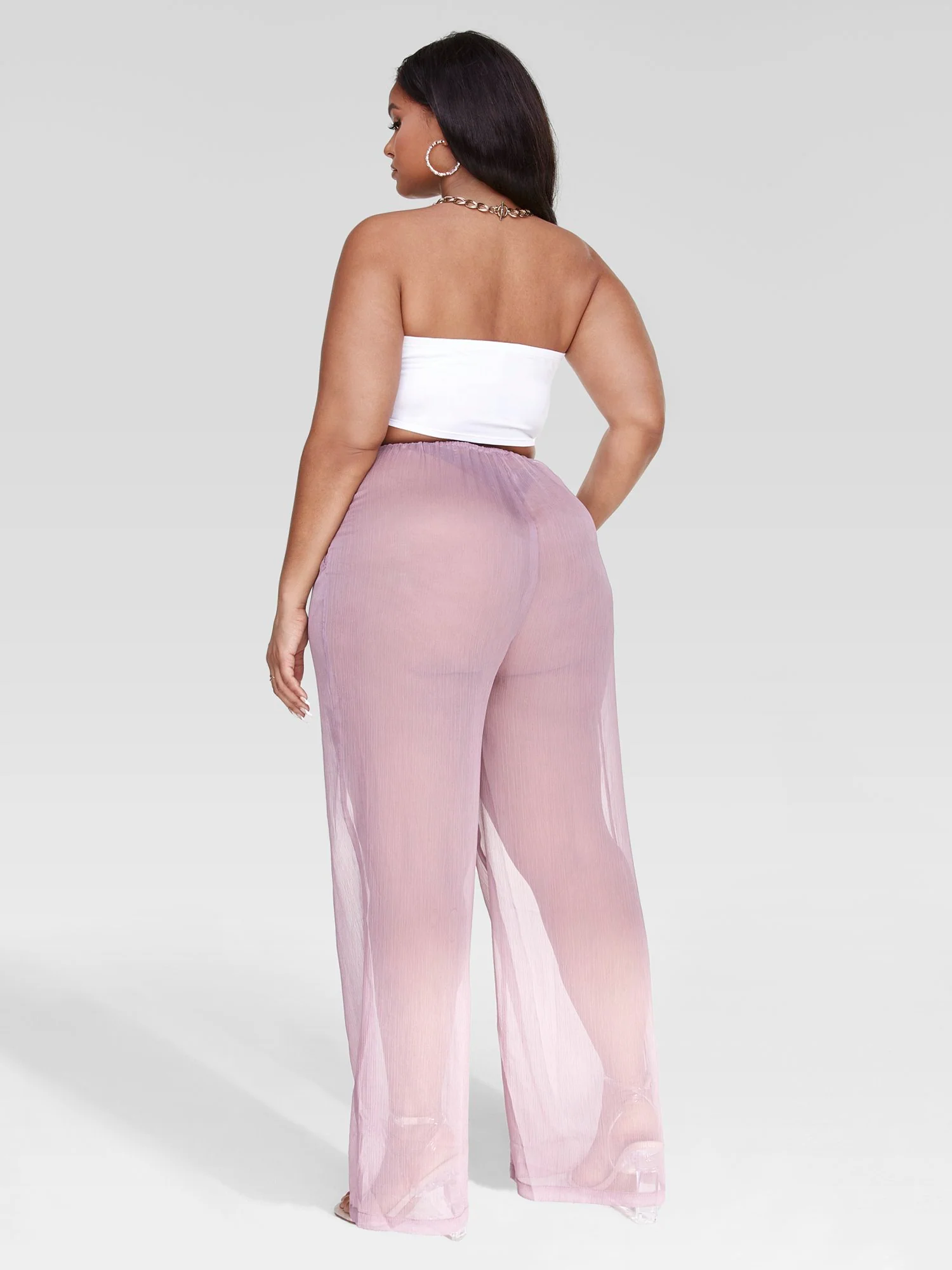Lisette Sheer Wide Leg Pants - Image 4