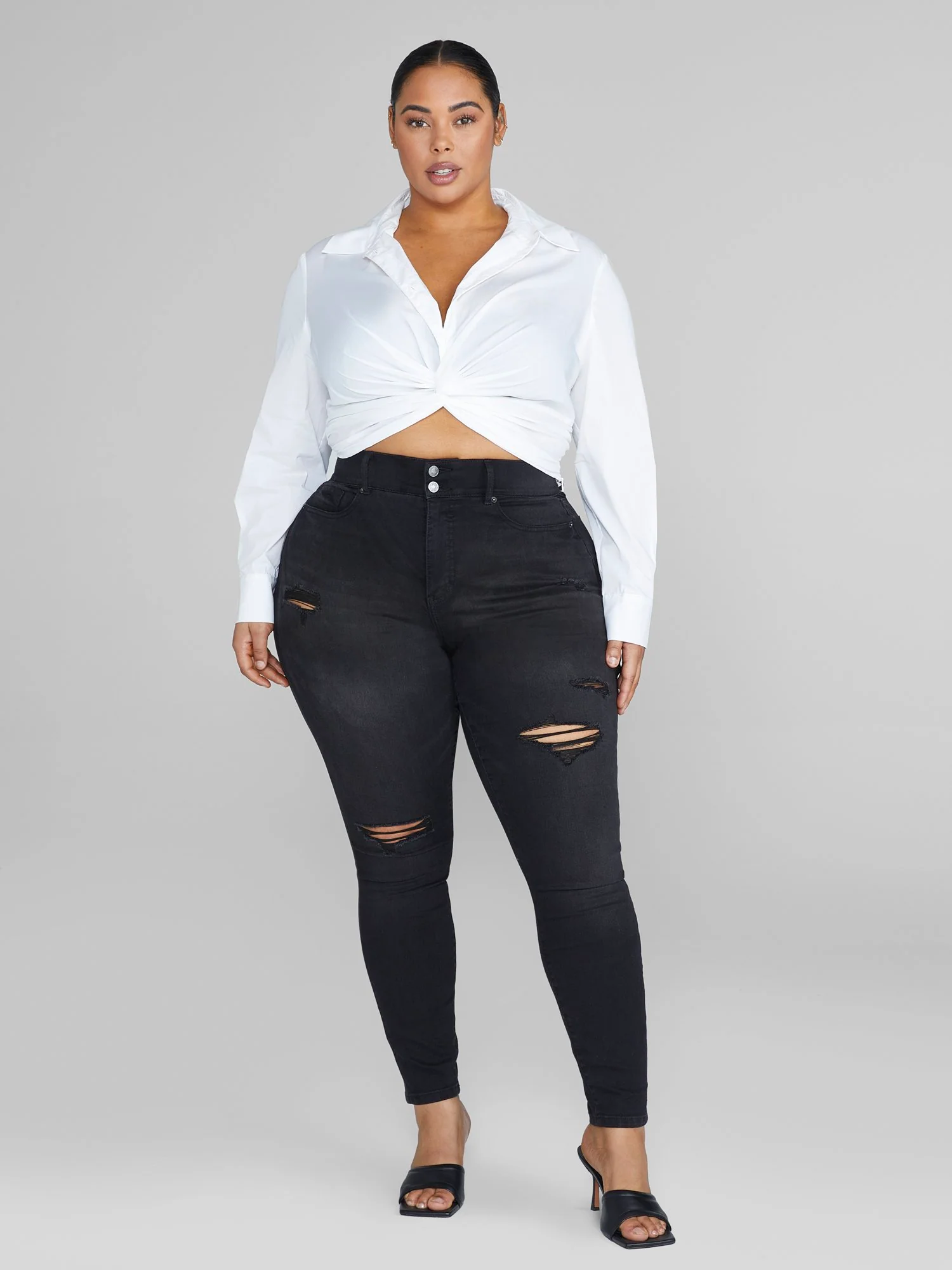 Lorna Twist Front Shirt - Image 13
