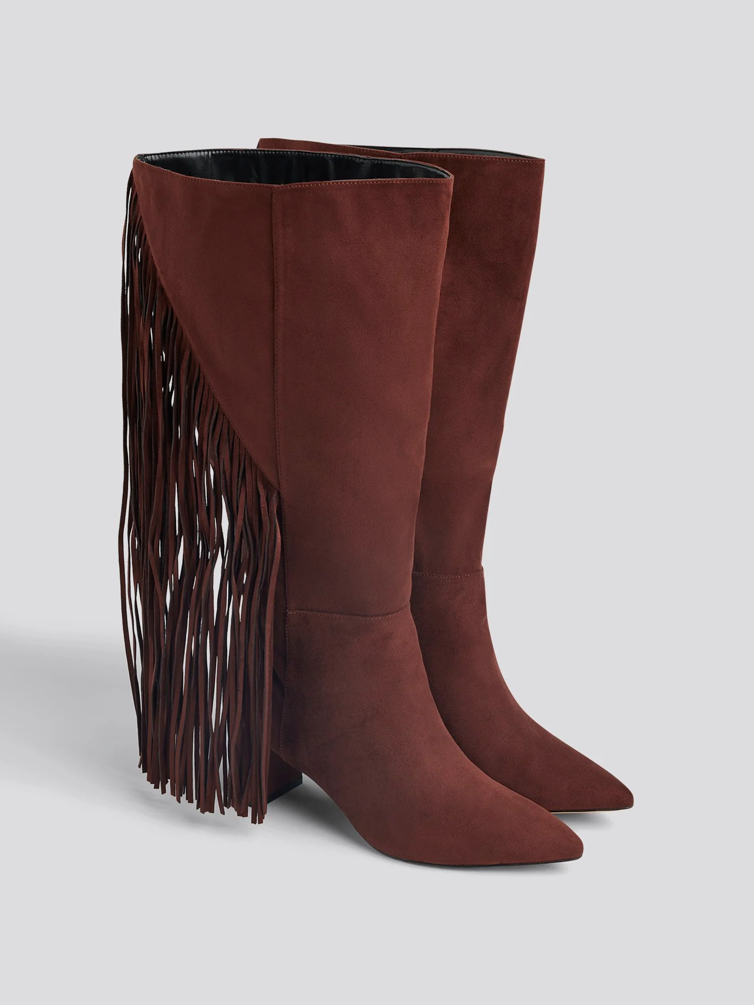 Luaralyn Wide Calf Fringe Western Boots - Image 3