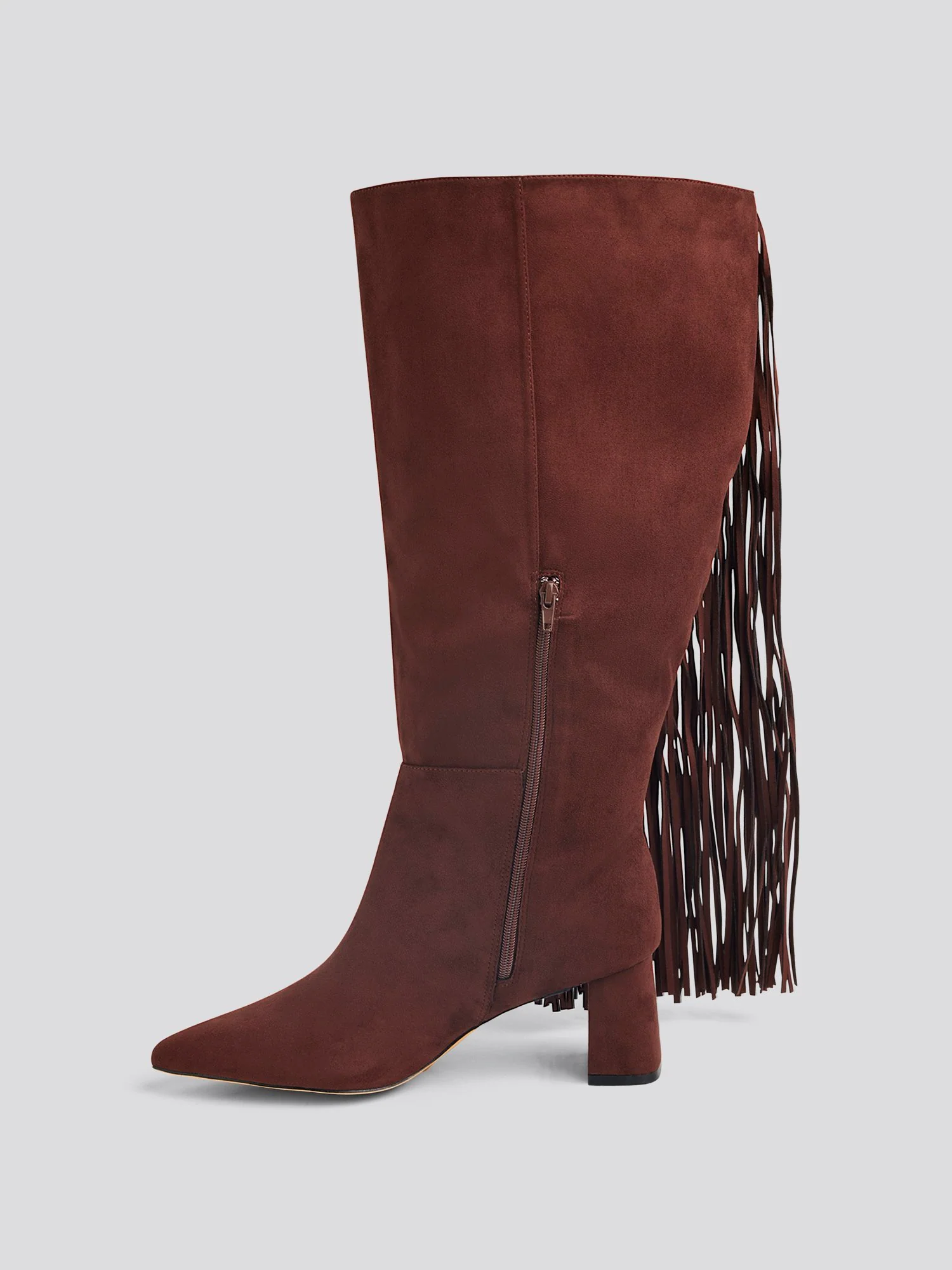 Luaralyn Wide Calf Fringe Western Boots - Image 5