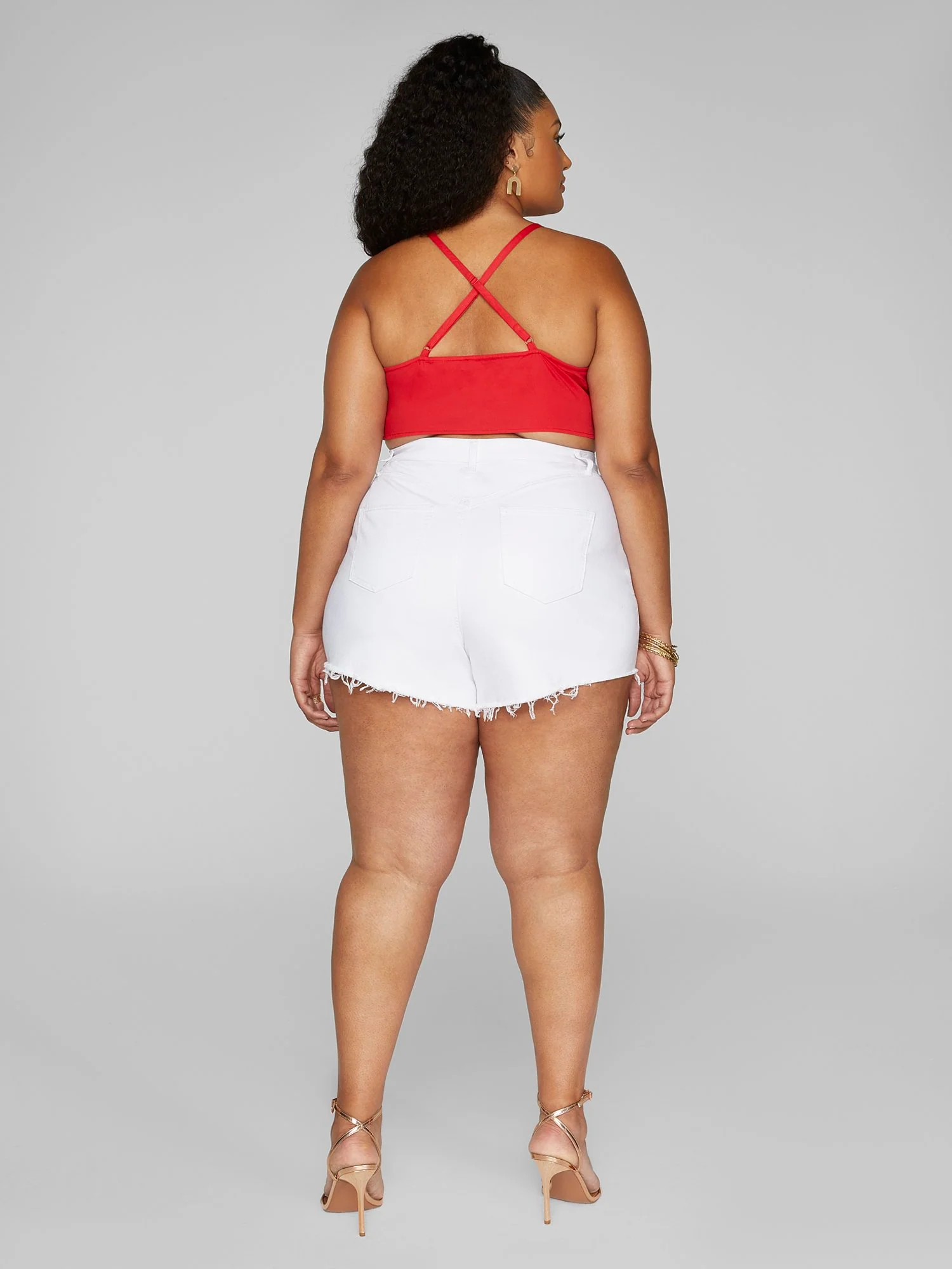 Lucinda Tie Front Crop Top - Image 4
