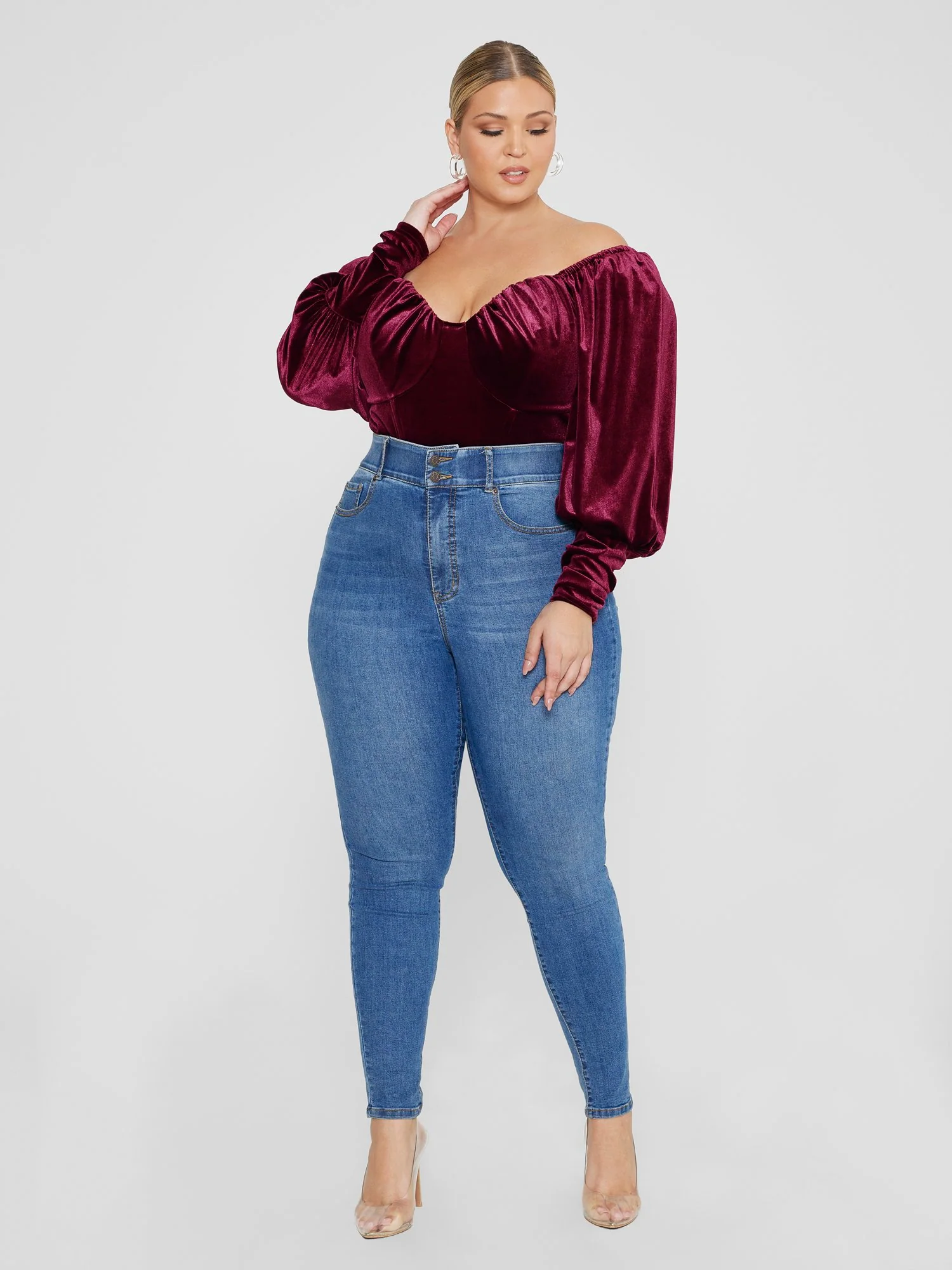 Luze Velvet Corset Style Top - Image 5