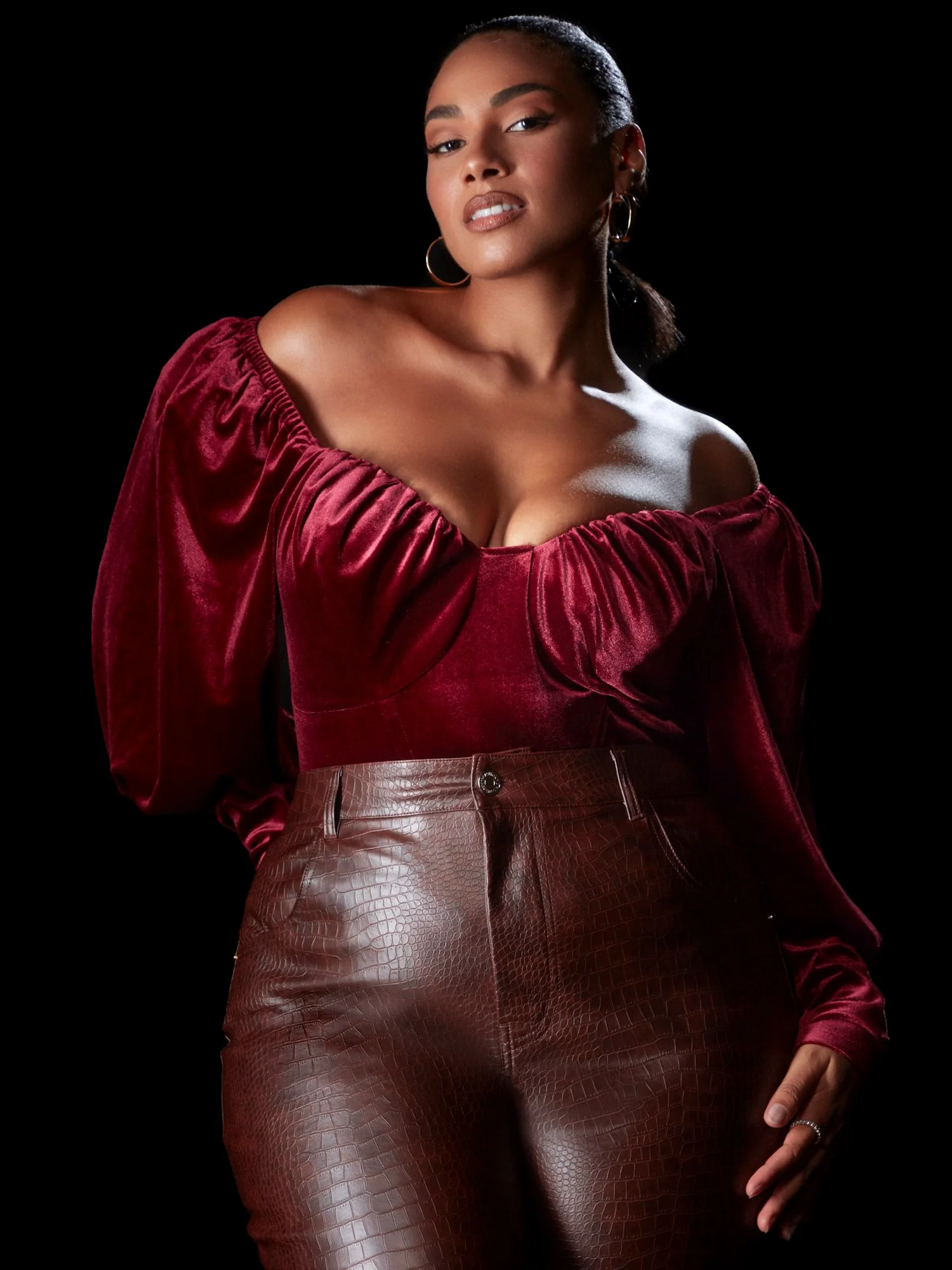 Luze Velvet Corset Style Top - Image 6