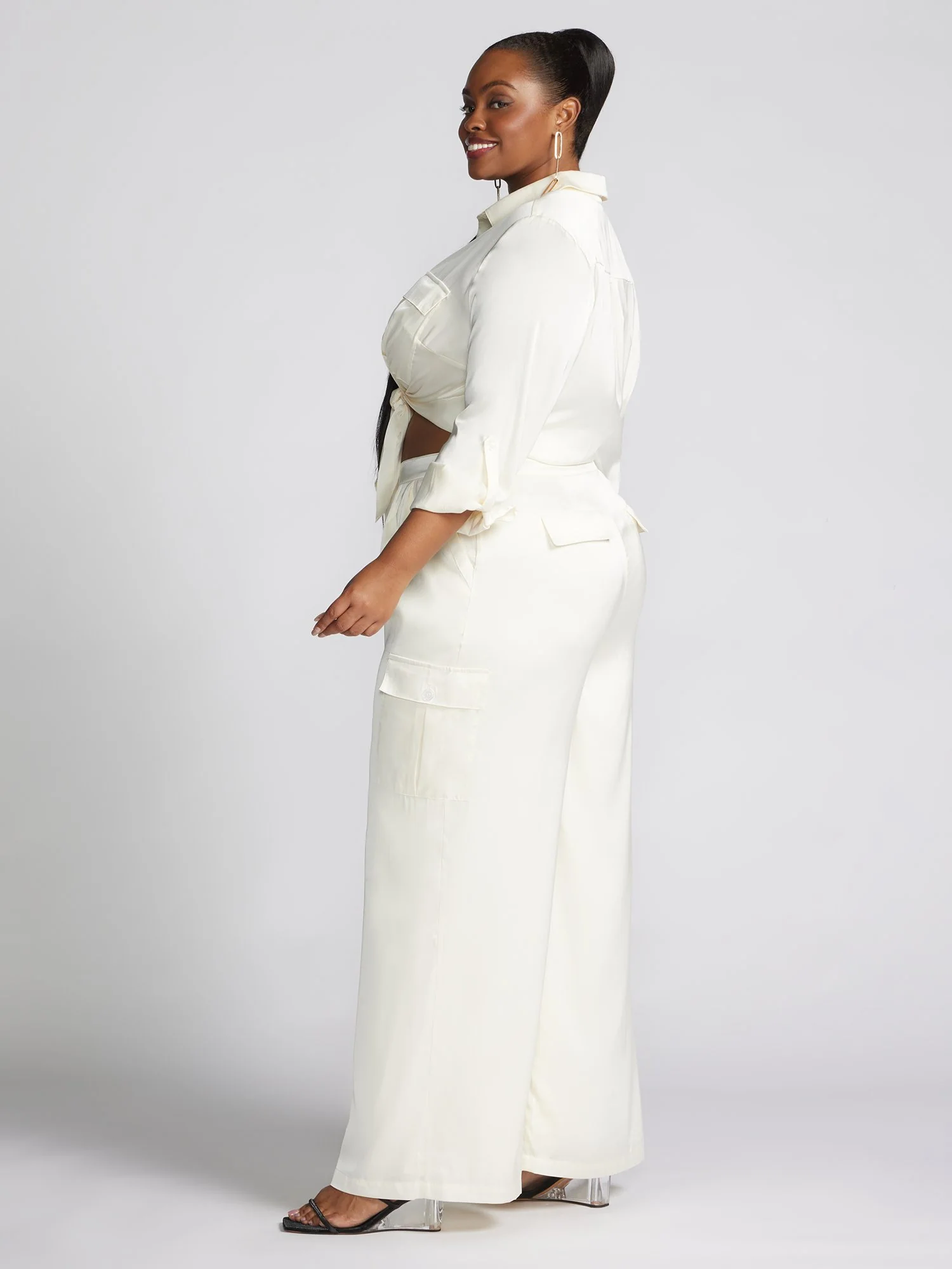 Machella Wide Leg Cargo Pants - Image 3