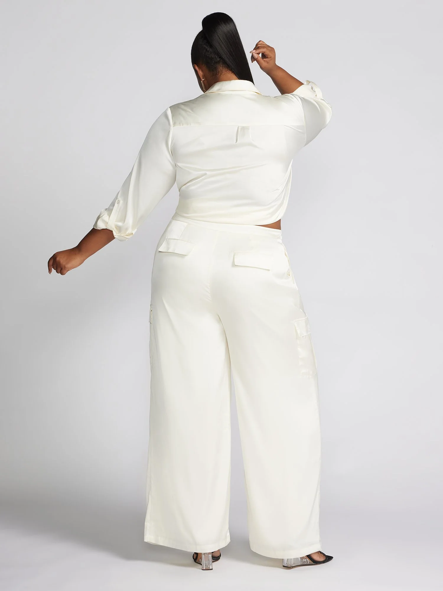 Machella Wide Leg Cargo Pants - Image 5