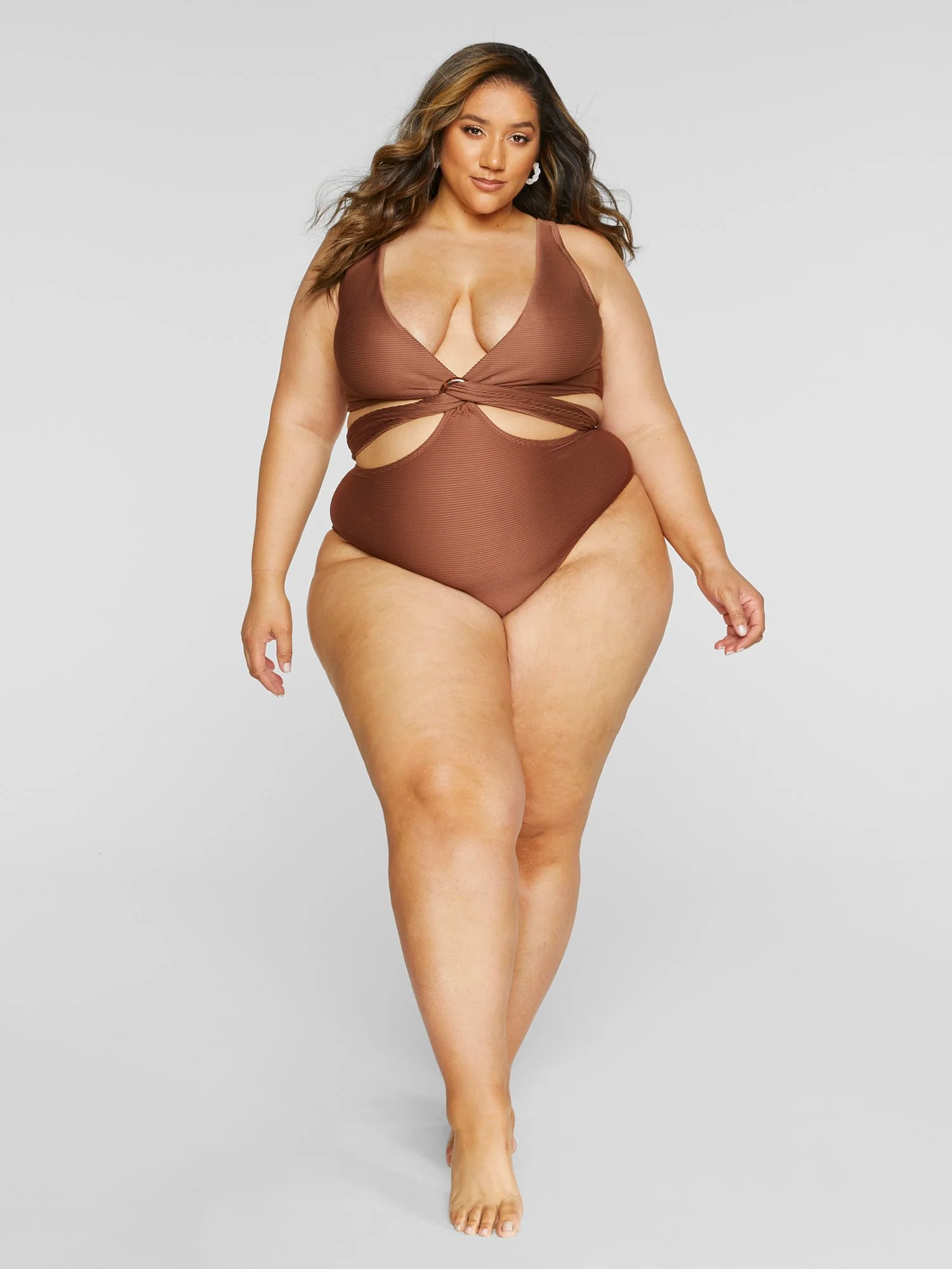 Mara Twist Front Monokini Swimsuit - Image 3