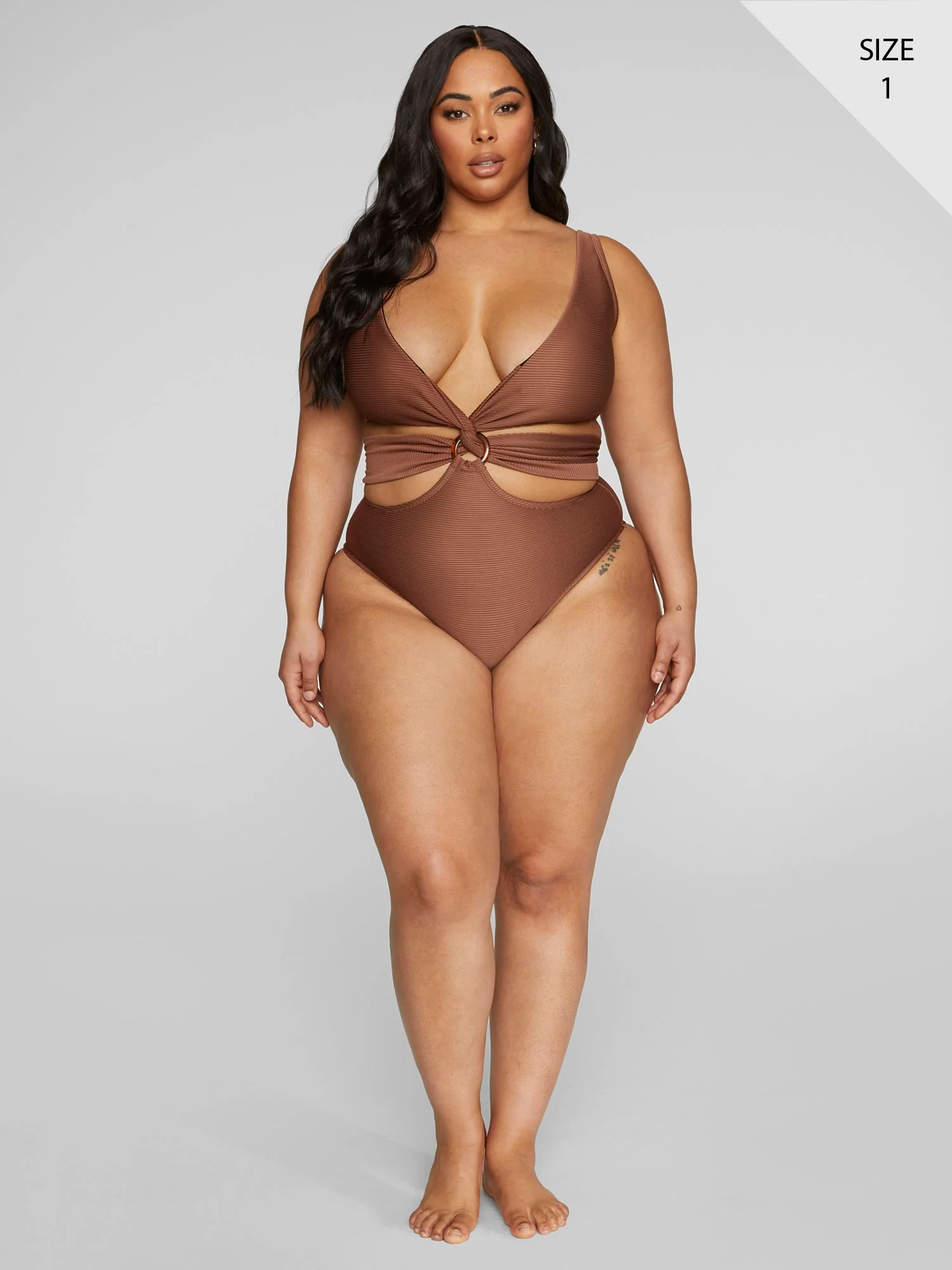 Mara Twist Front Monokini Swimsuit - Image 5