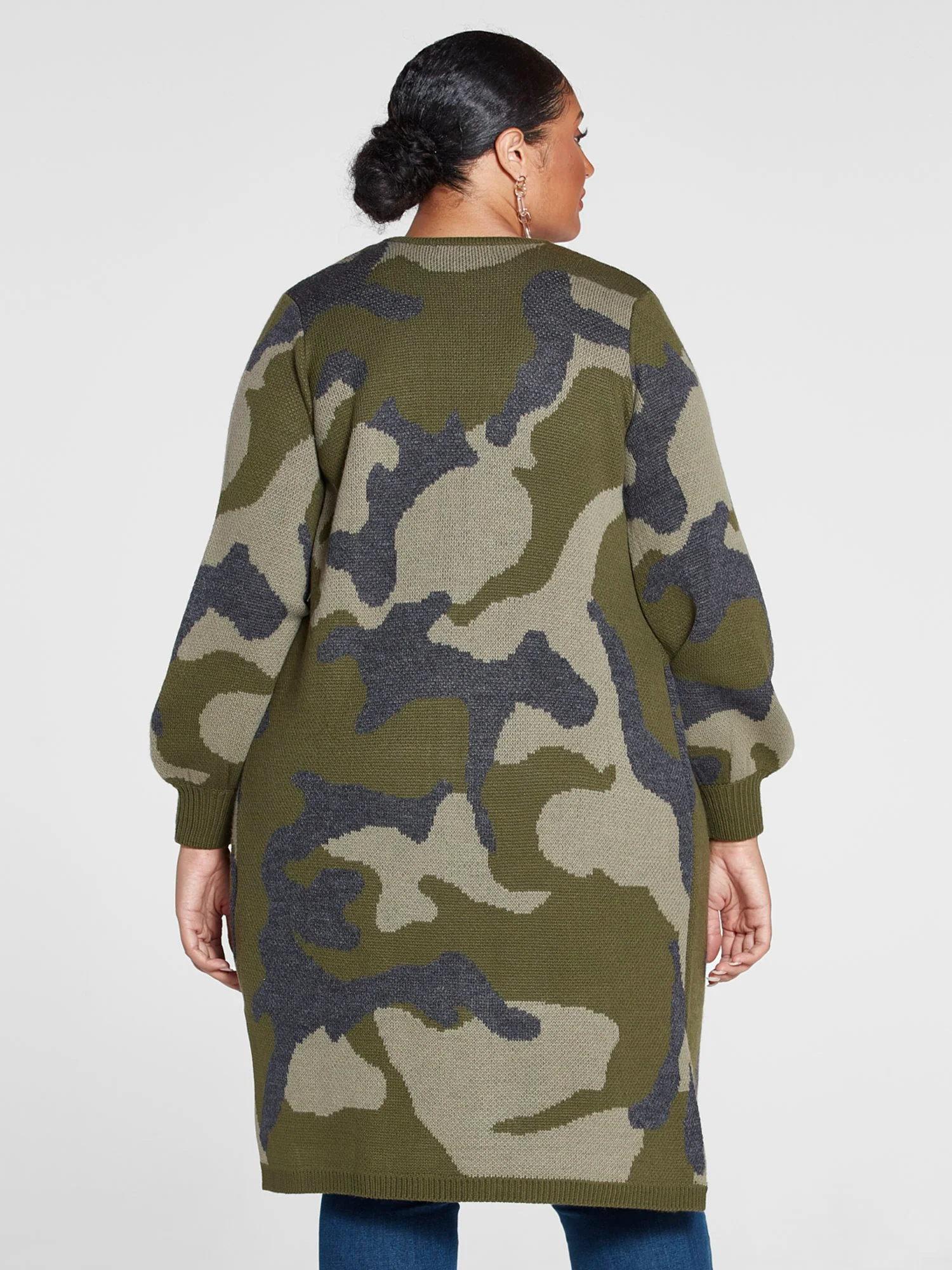 Marguerite Camo Cardigan Sweater - Image 3