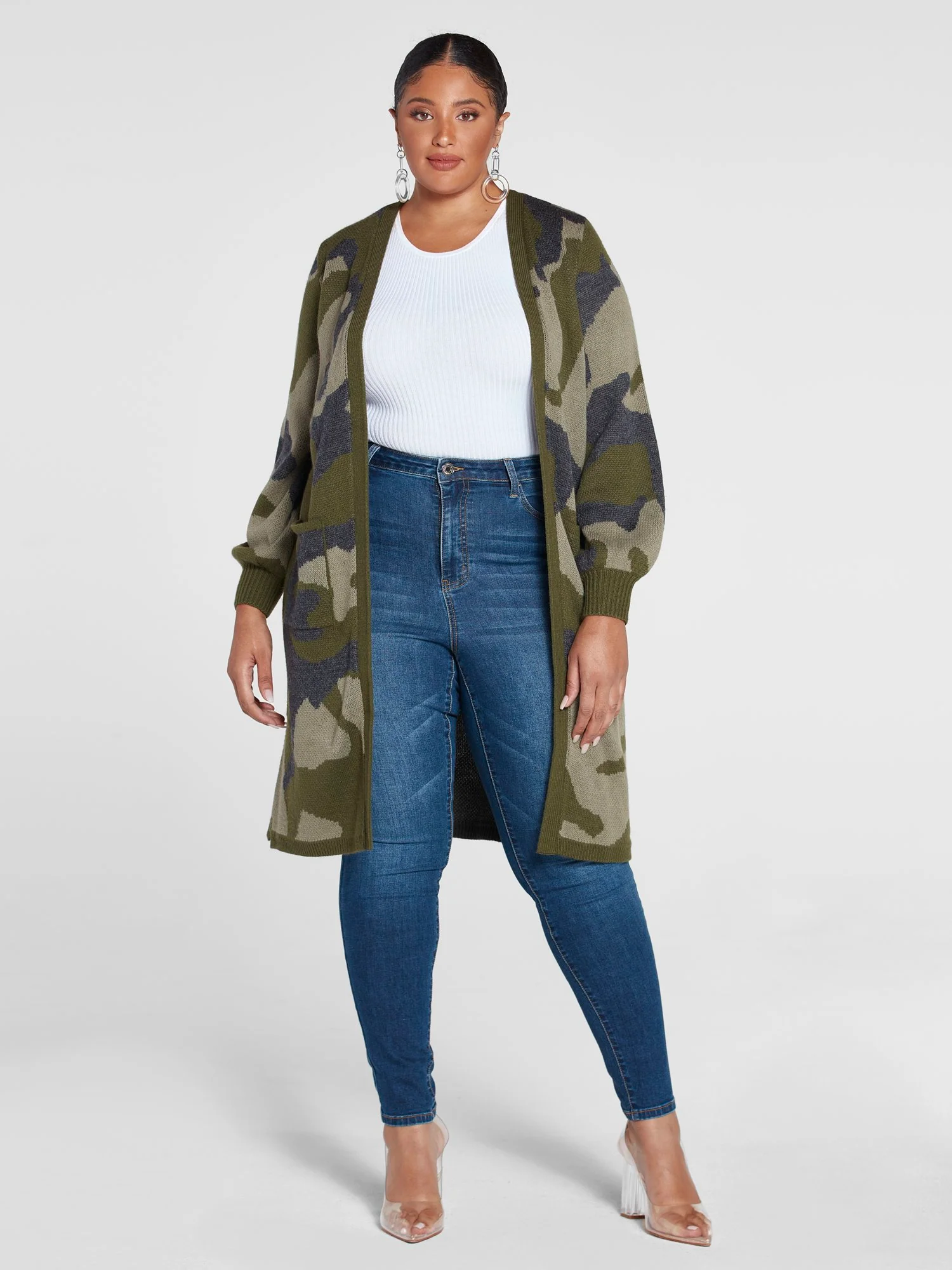 Marguerite Camo Cardigan Sweater - Image 4