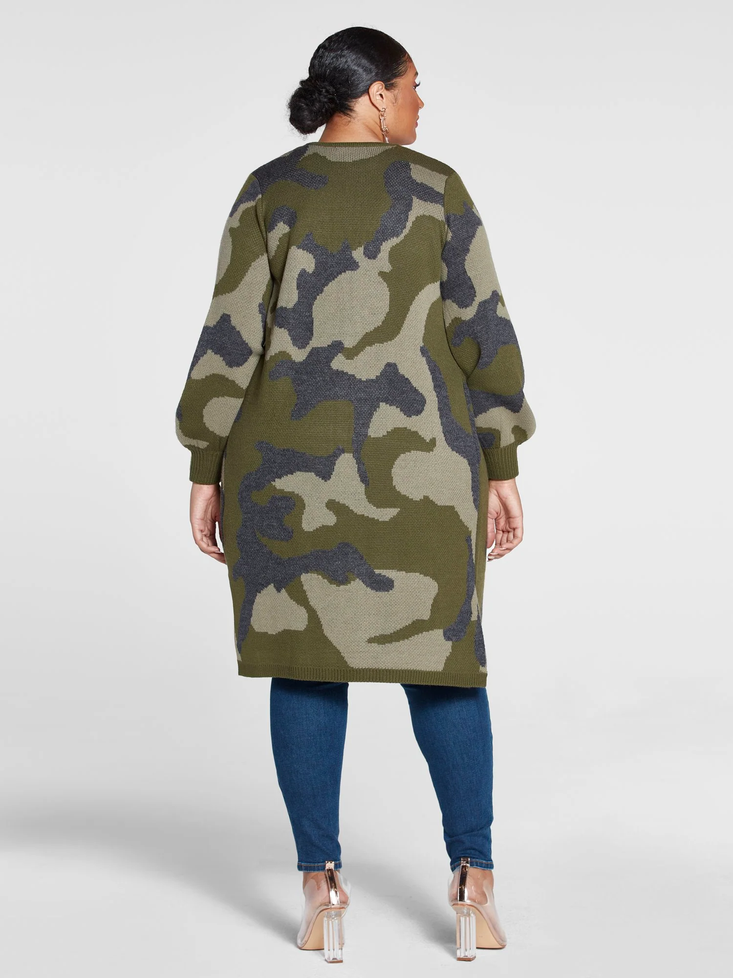 Marguerite Camo Cardigan Sweater - Image 5
