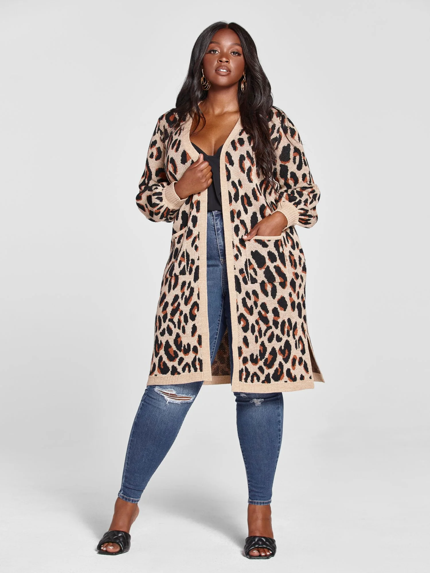 Marguerite Leopard Print Cardigan Sweater - Image 4