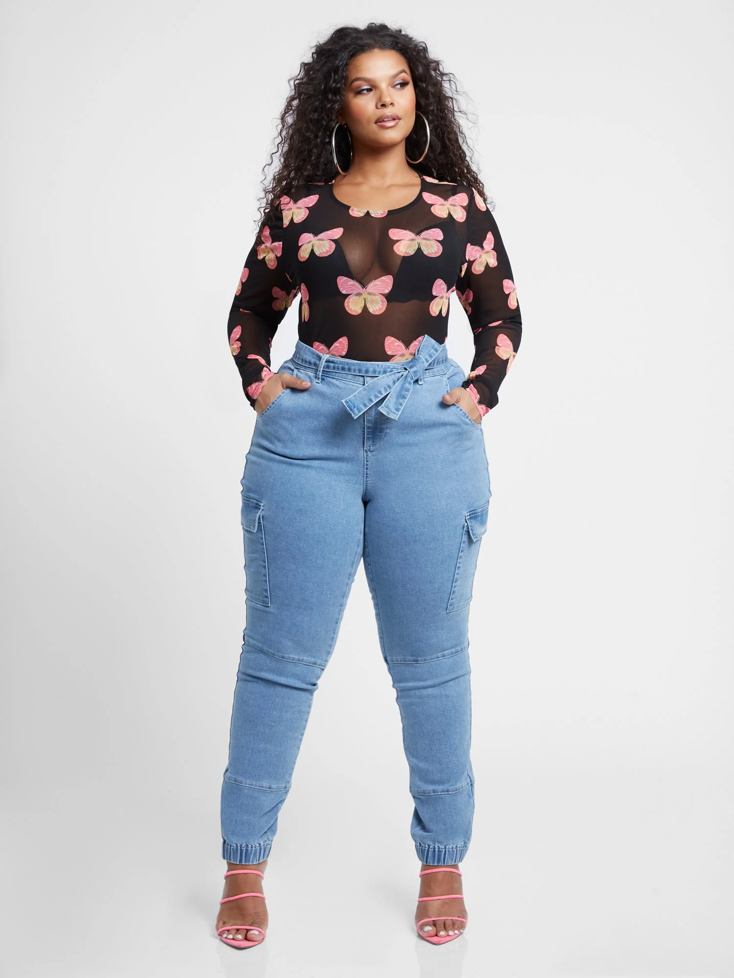 Mariposa Butterfly Mesh Top - Image 2