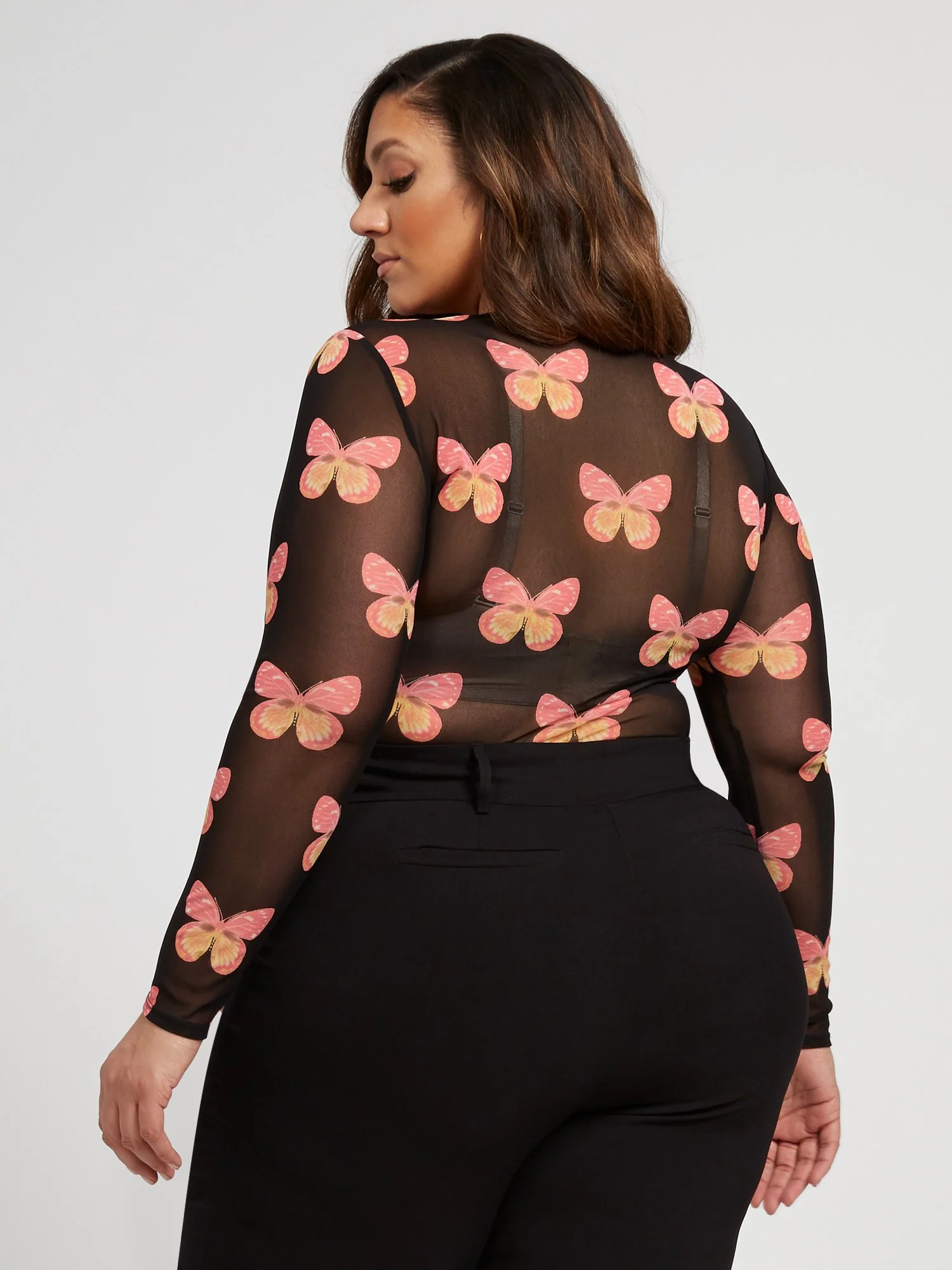 Mariposa Butterfly Mesh Top - Image 3