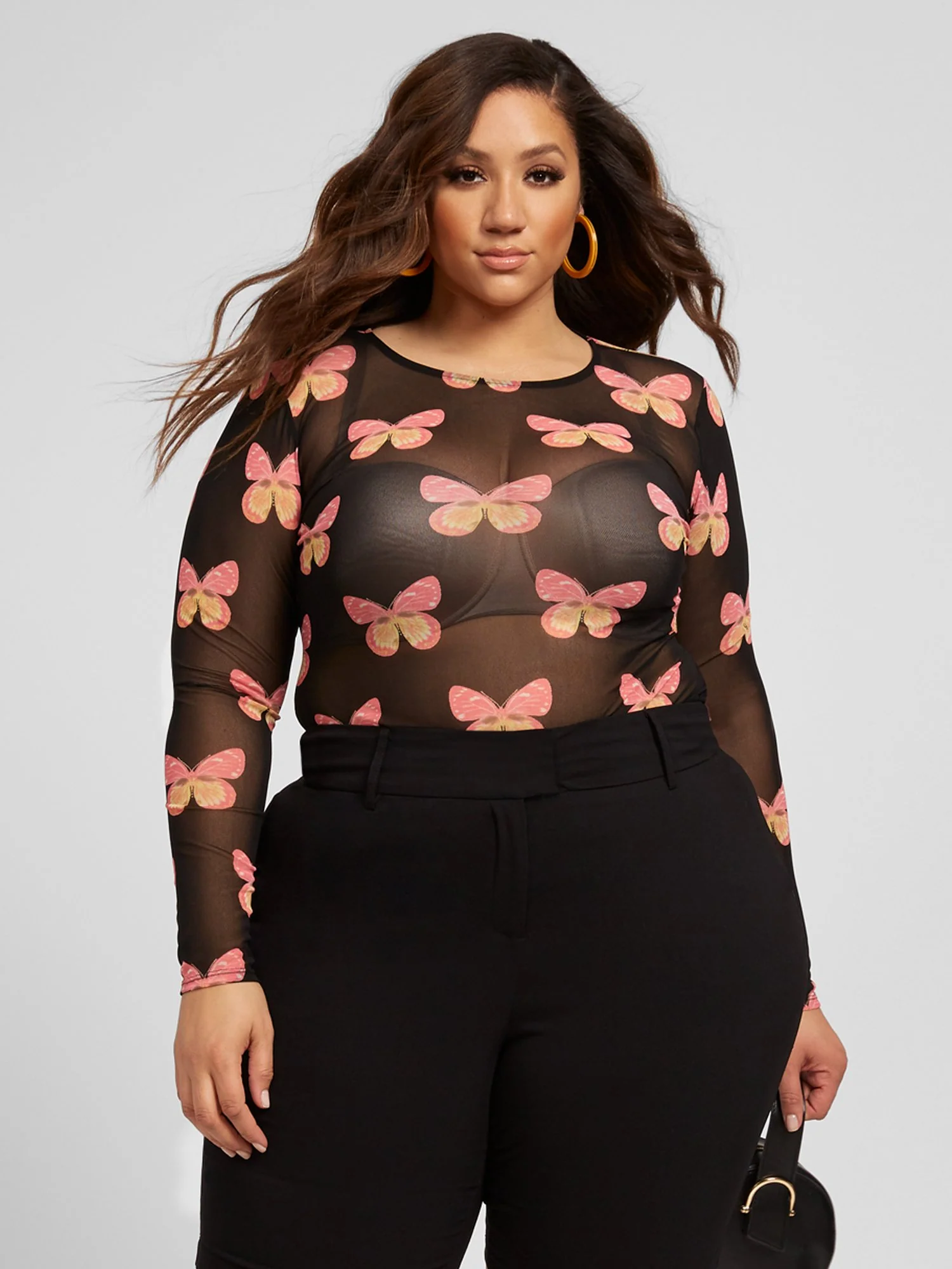 Mariposa Butterfly Mesh Top - Image 6
