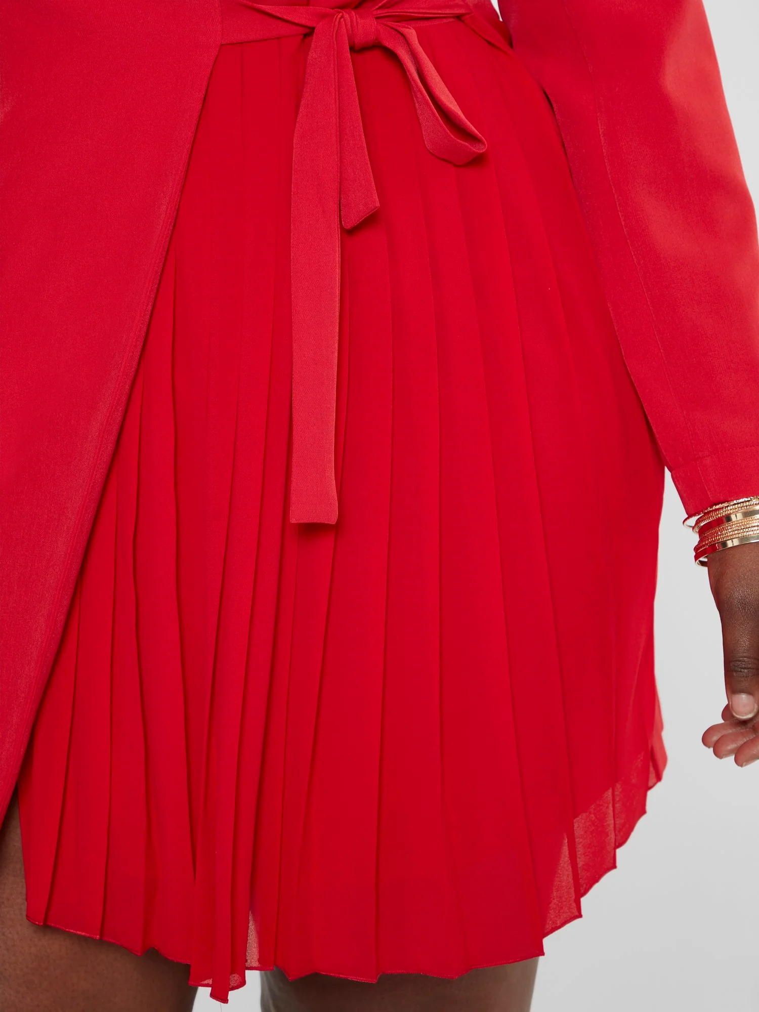 Markita Side Pleated Blazer Dress - Image 4