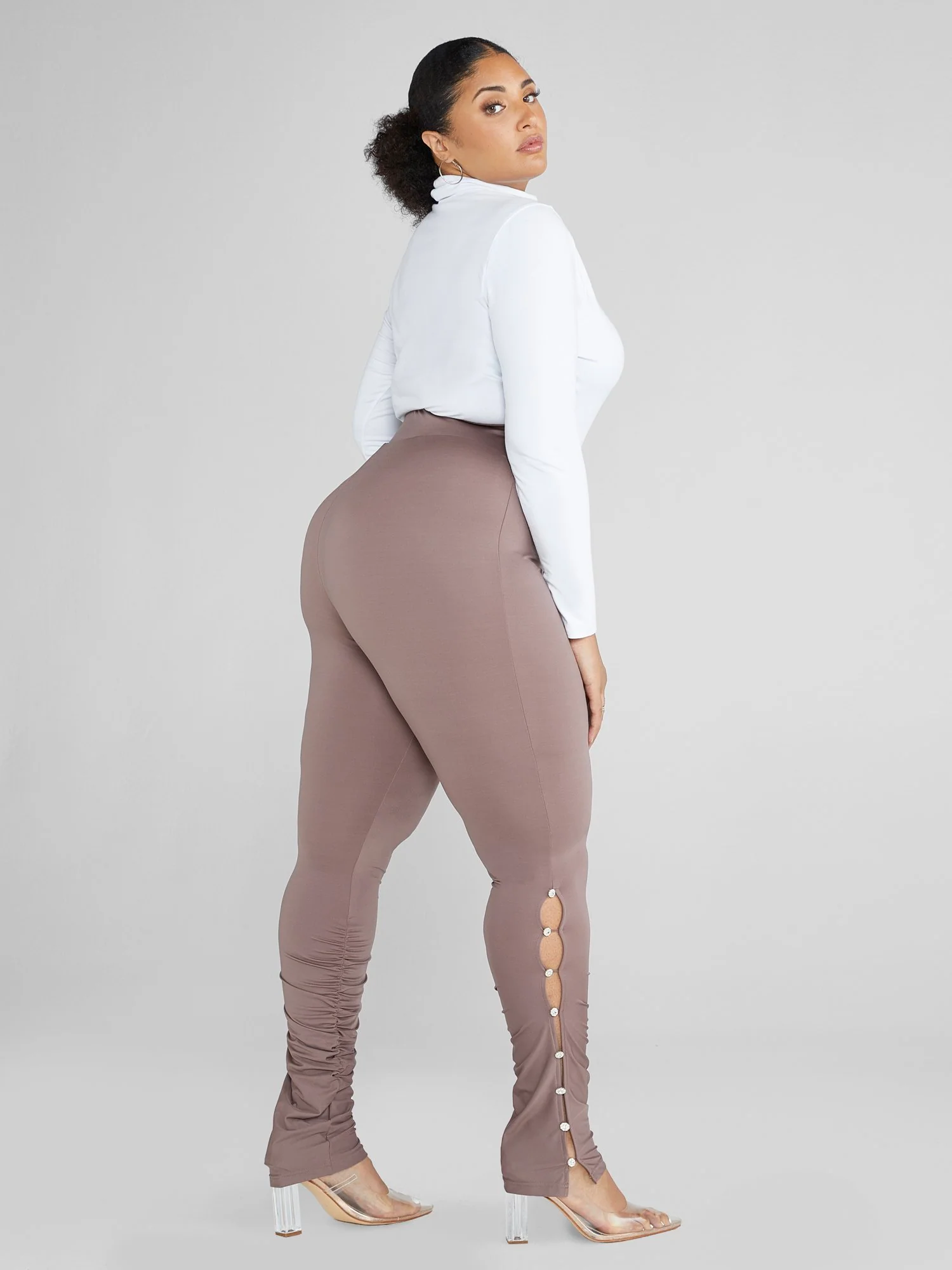 Marlene Rhinestone Detail Leggings - Image 5