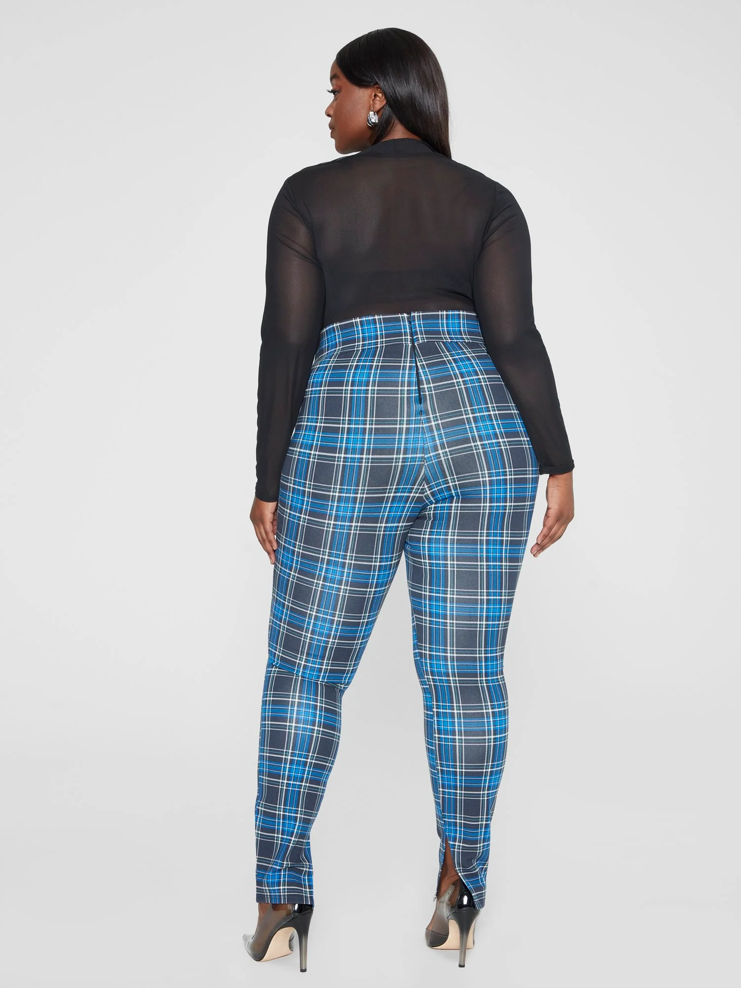 Matilda Plaid Ponte Knit Leggings - Image 4