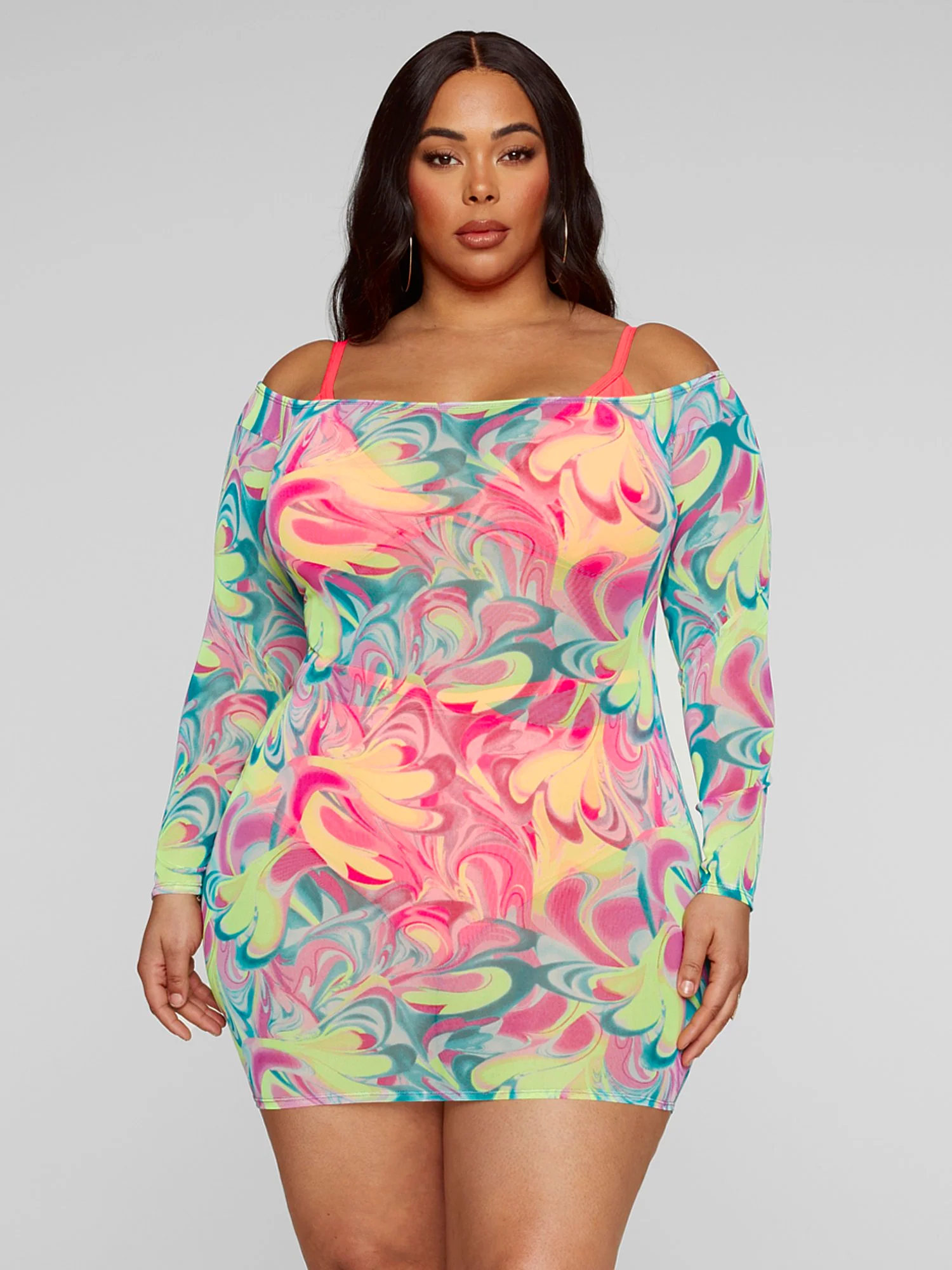Melanie Off Shoulder Cover-Up Dress - Image 2
