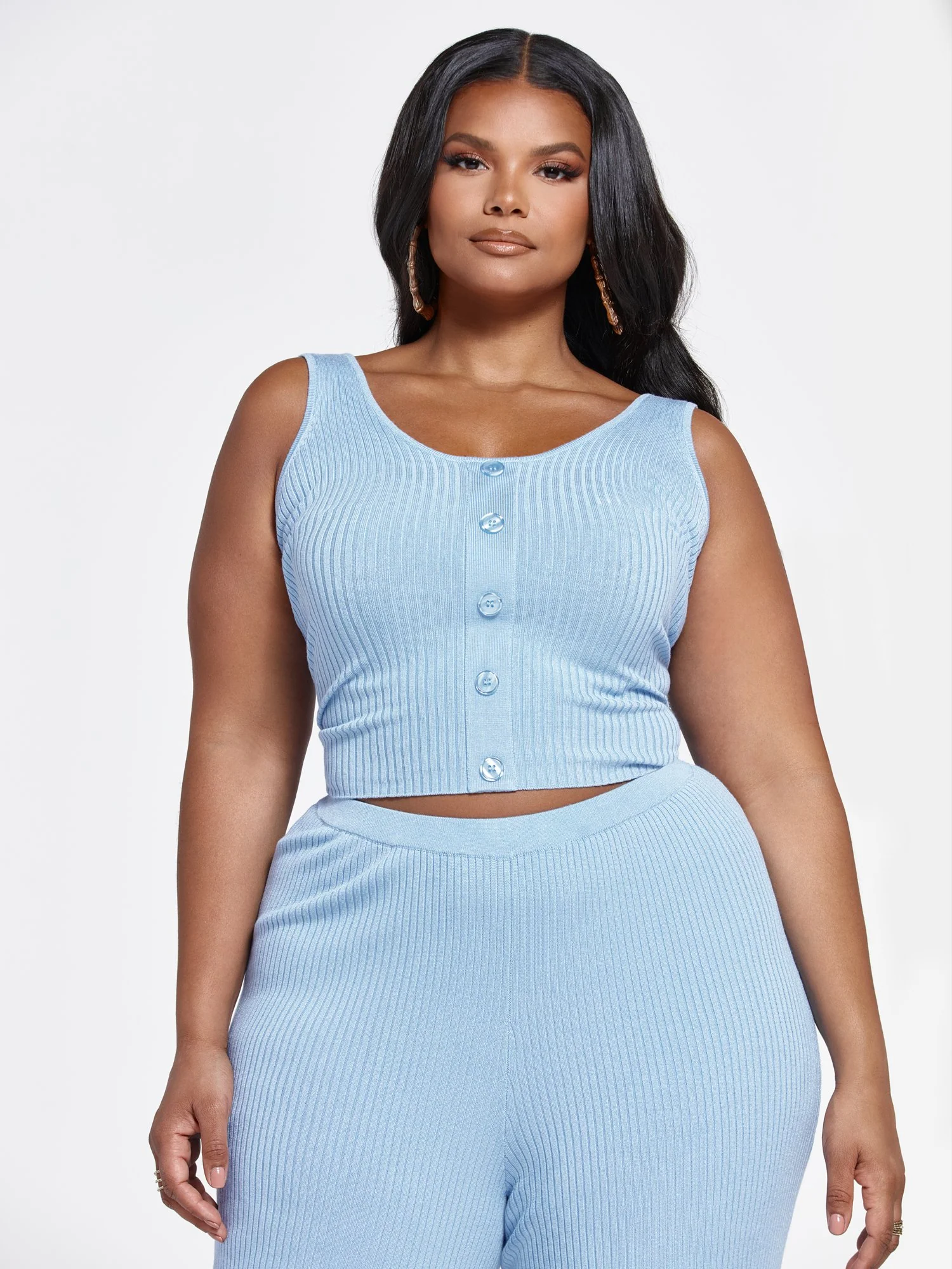 Melanie Ribbed Knit Tank Top - Image 2
