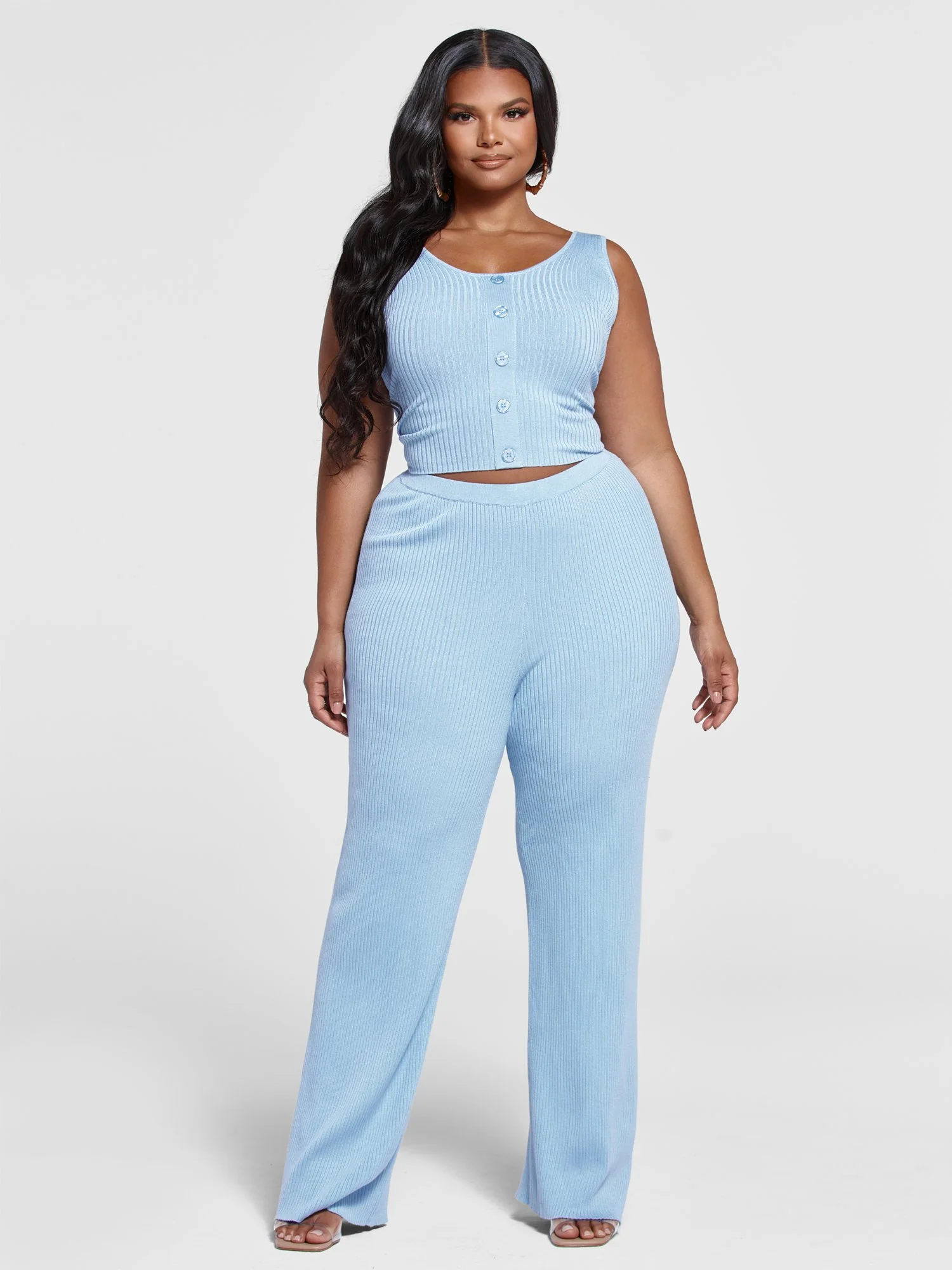 Melanie Ribbed Knit Tank Top - Image 4