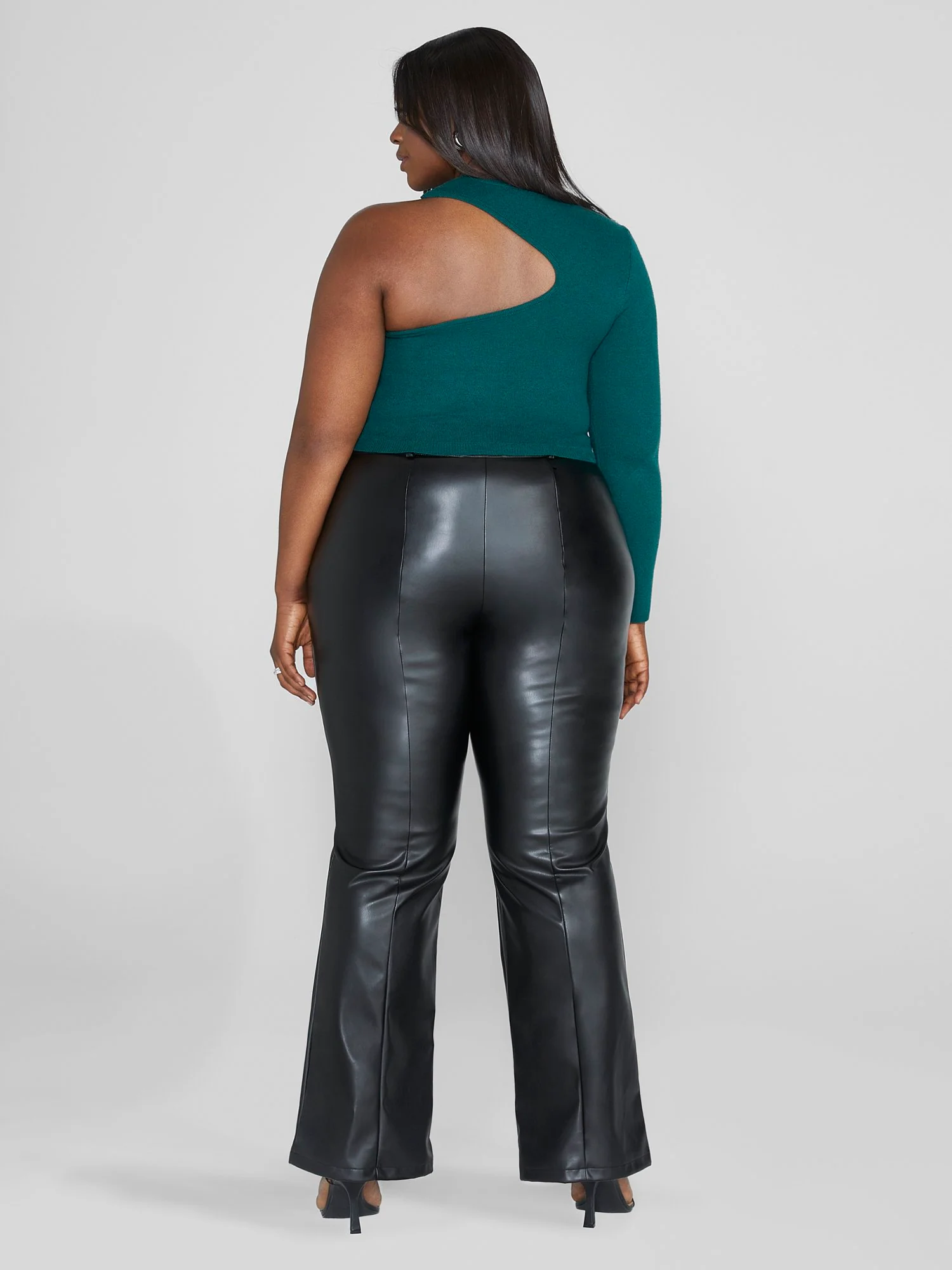 Mia One Shoulder Asymmetrical Cutout Sweater - Image 10
