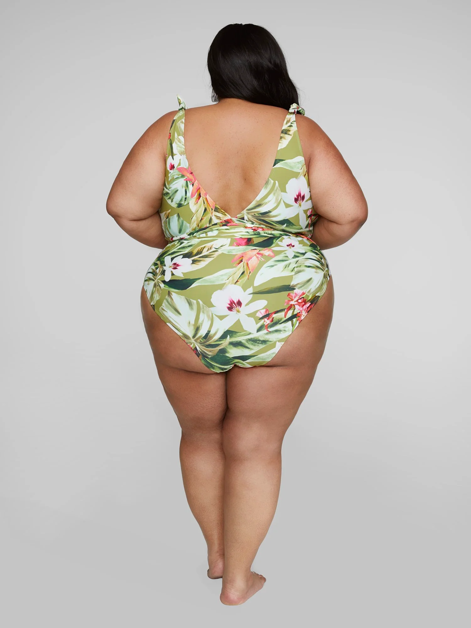Michelle Tropical Print One-Piece Swimsuit - Image 4
