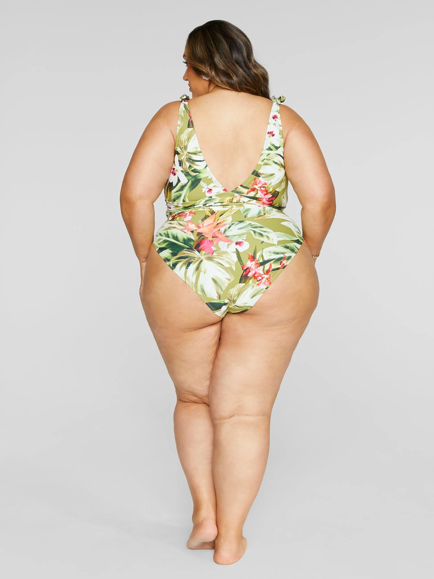 Michelle Tropical Print One-Piece Swimsuit - Image 8