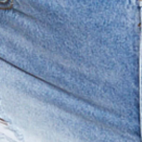 Mid Rise Destructed Denim Shorts - Image 6